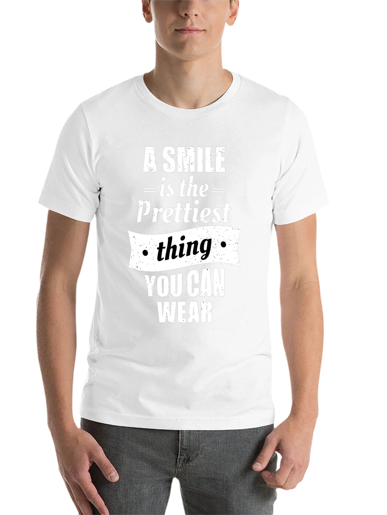 Black Smile Prettiest Thing T-Shirt - Black Graphic Tee view 14