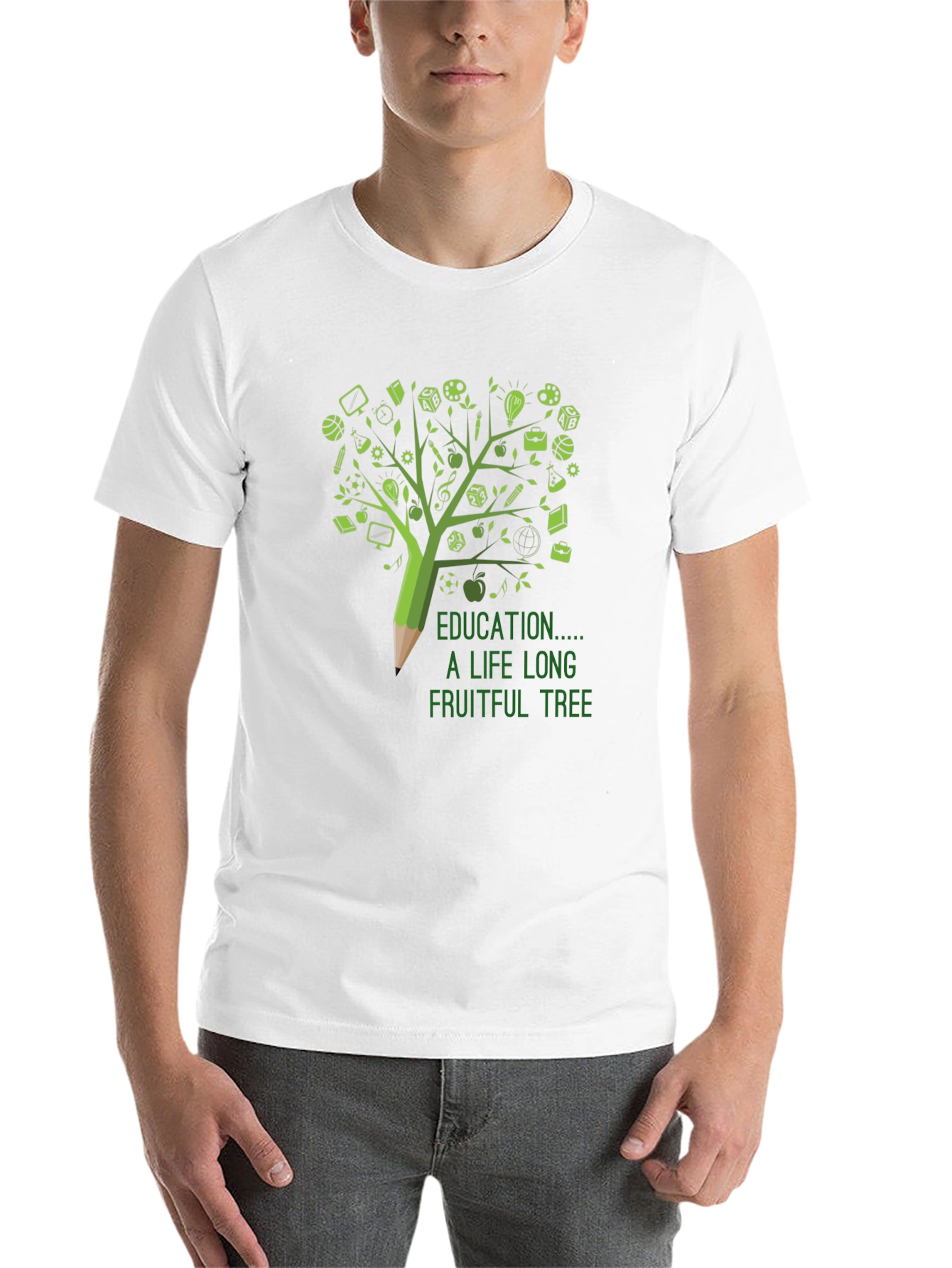 Black Education is a Lifelong Fruitful Tree T-Shirt view 14