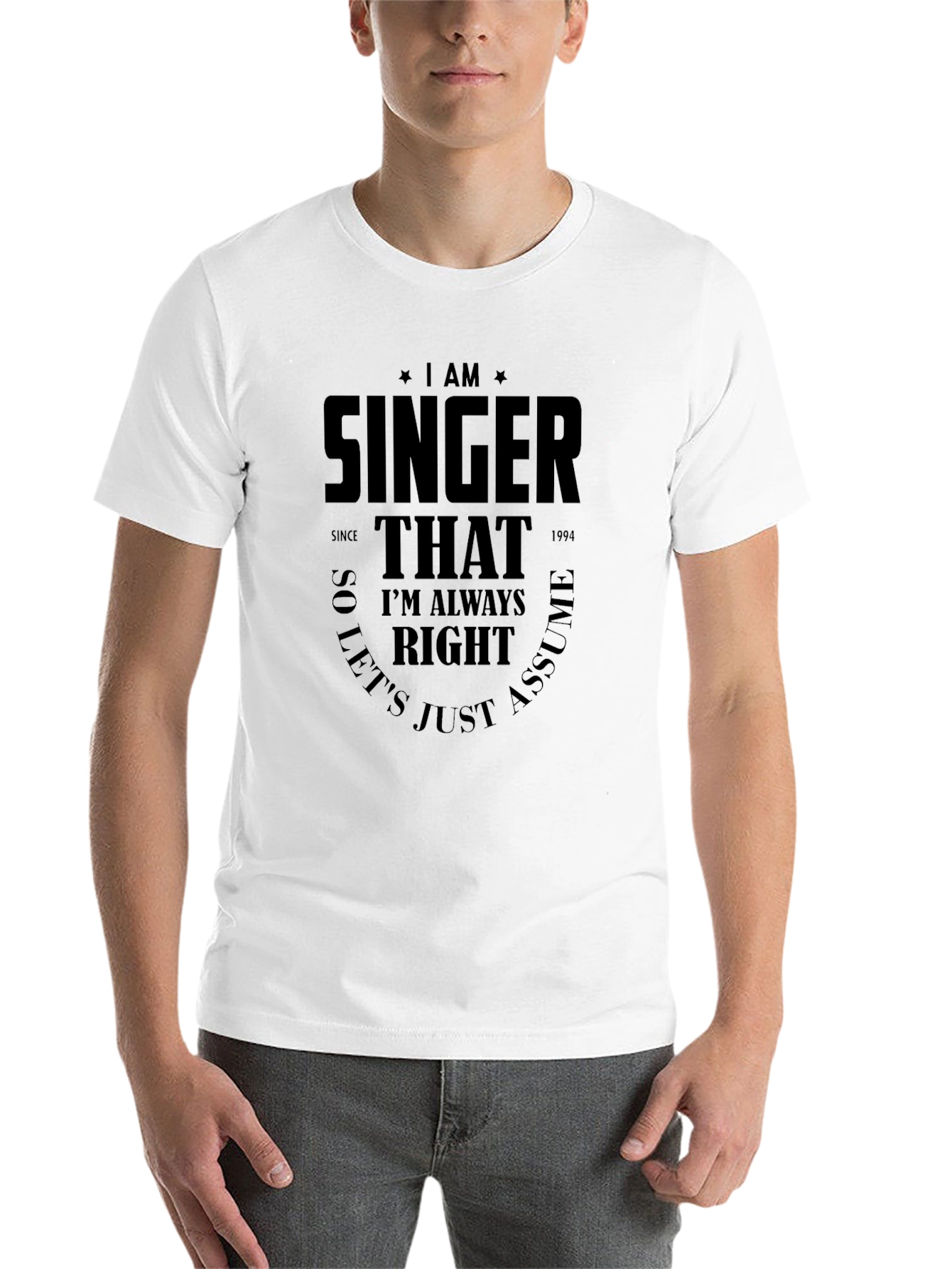 Black Singer Always Right Graphic Tee - Black T-Shirt view 14