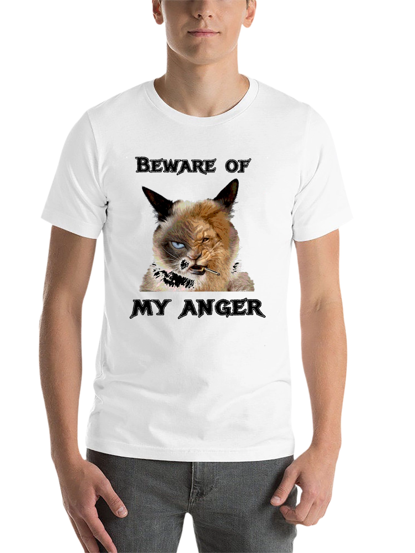 Black Grumpy Cat T-Shirt - Beware My Anger view 14