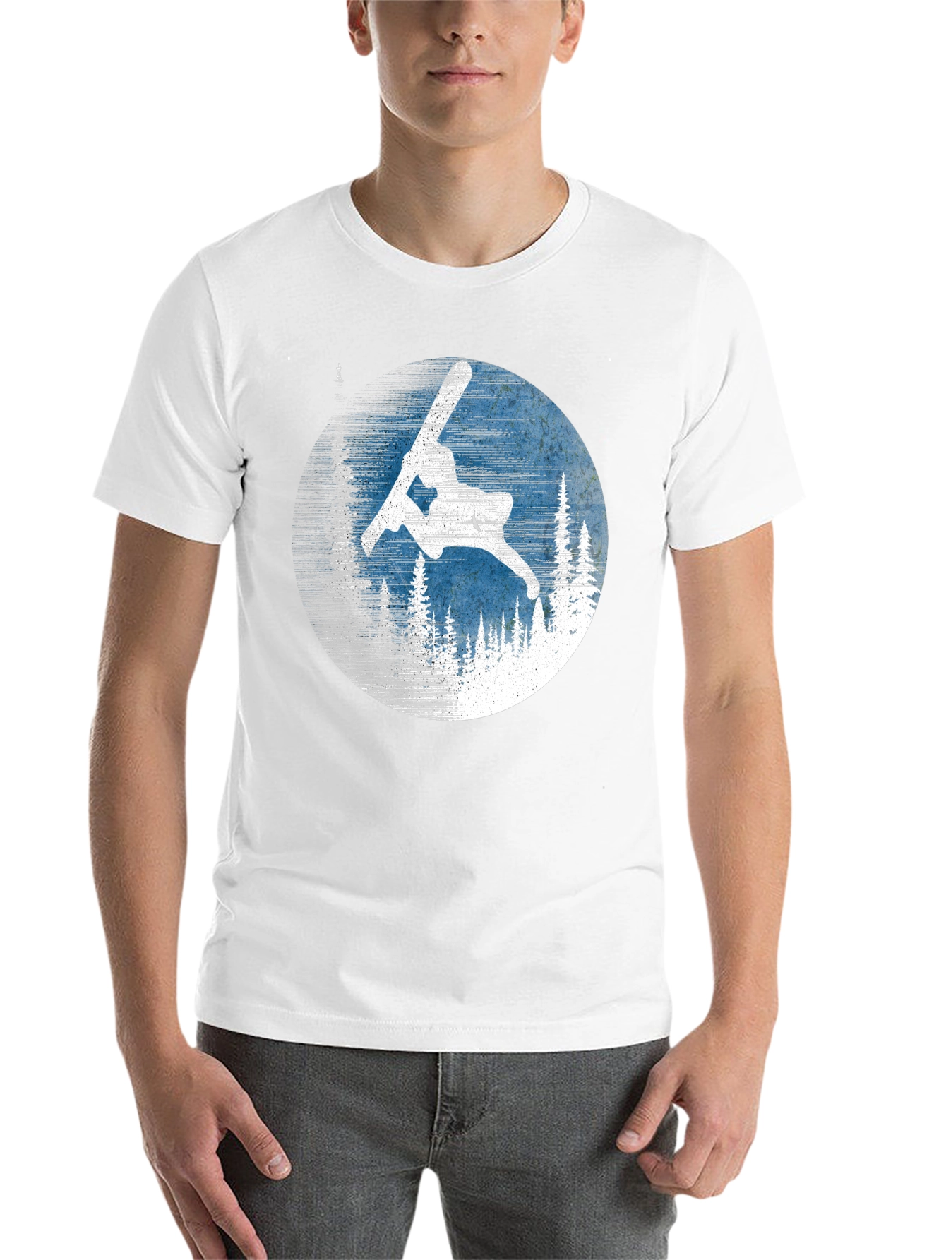 Black Snowboarder T-Shirt - Winter Sports Apparel view 14