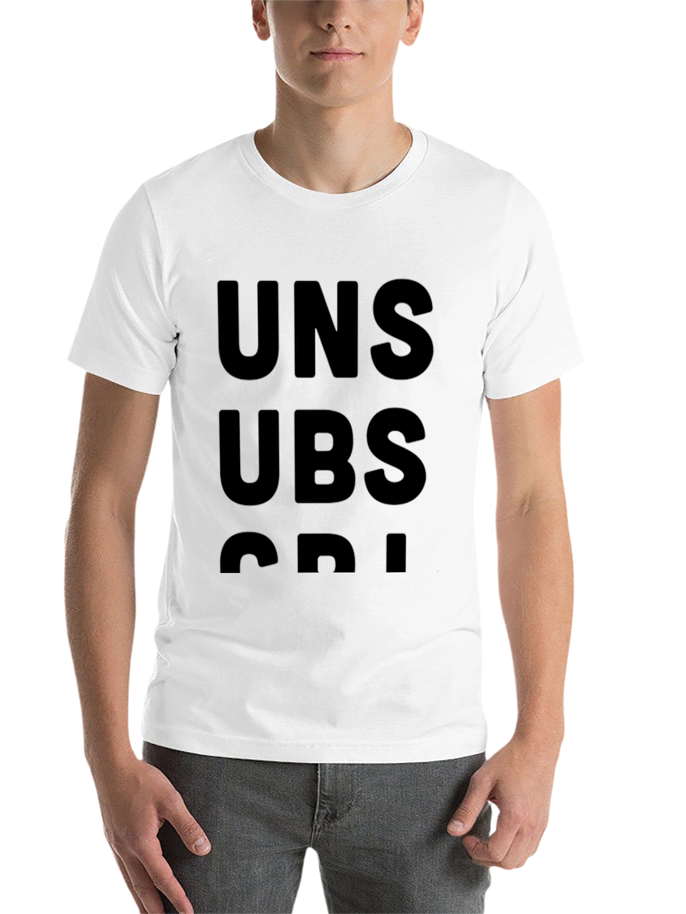 Black Unsubscribe Graphic T-Shirt view 14