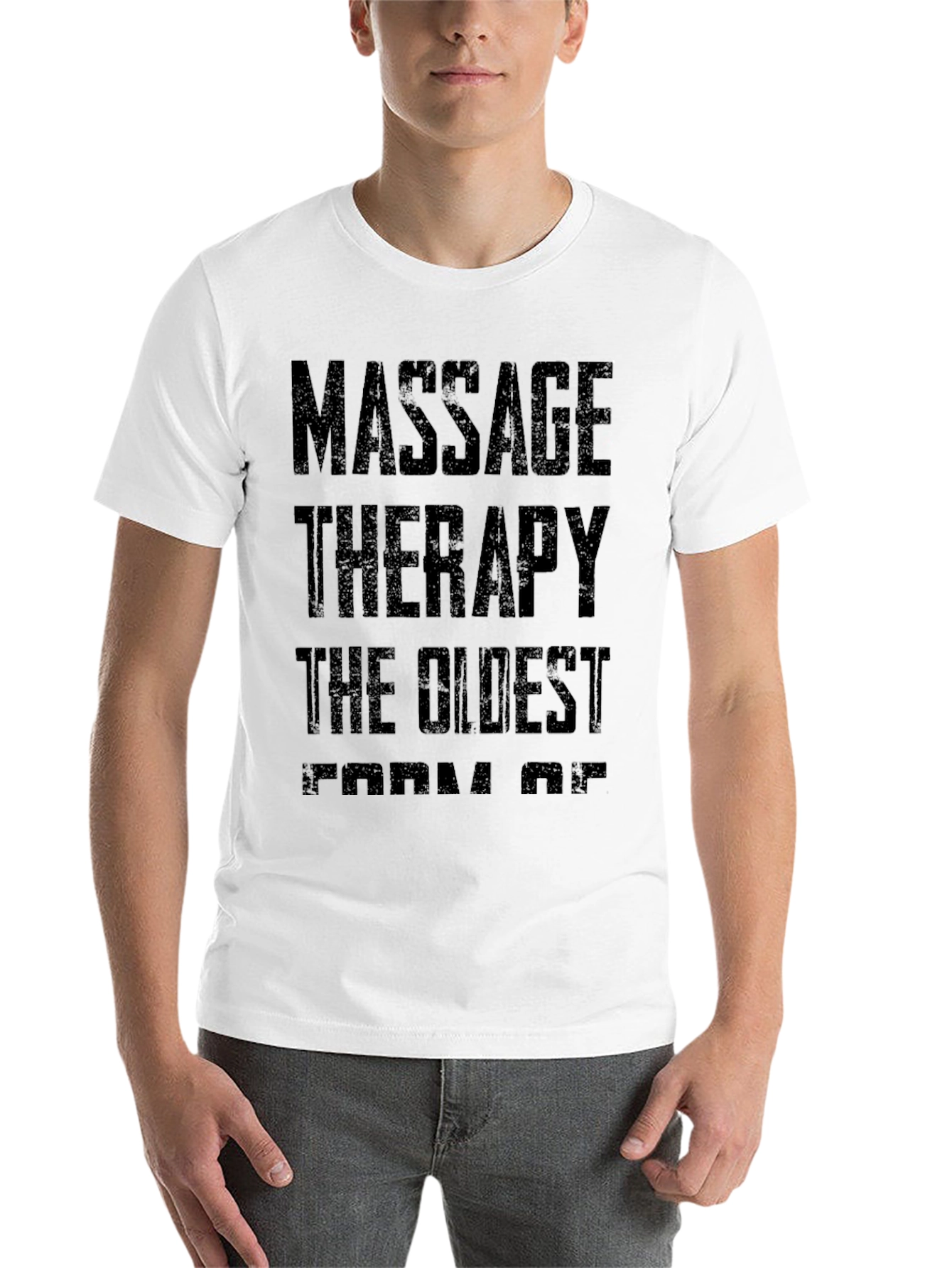 Black Massage Therapy Oldest Form Of Healing Funny T-Shirt view 14