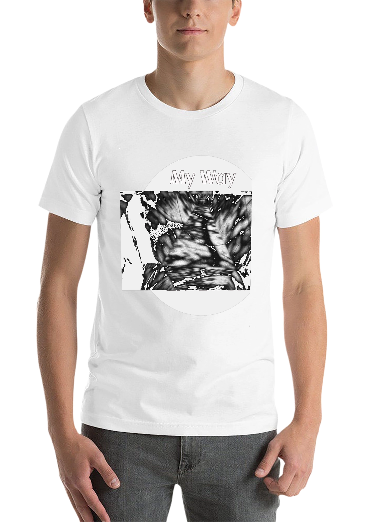 Black My Way Graphic Tee - Black Casual Shirt view 14