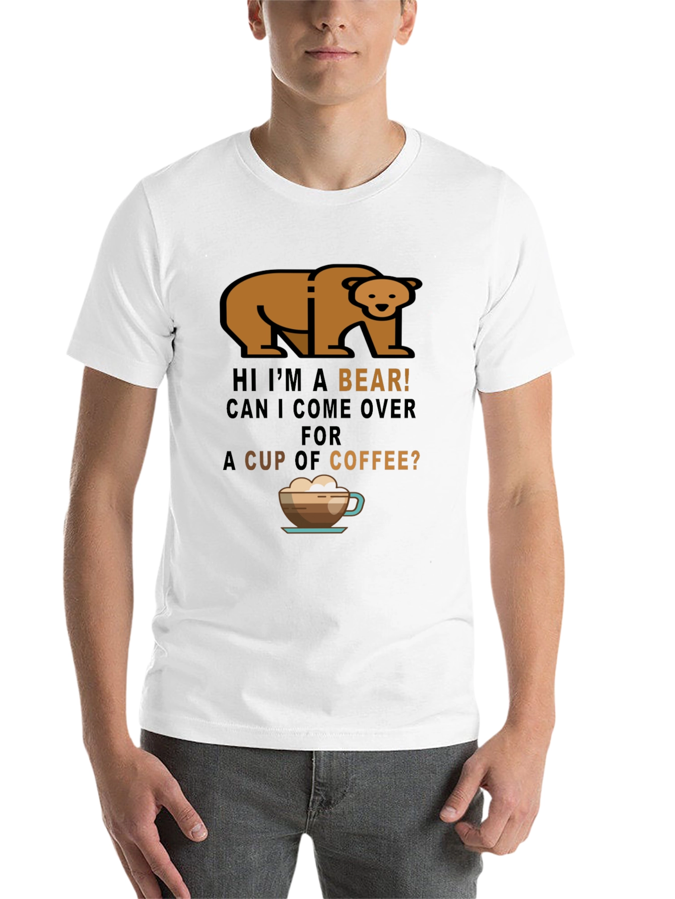 Black Bear Coffee T-Shirt - Funny Graphic Tee view 14