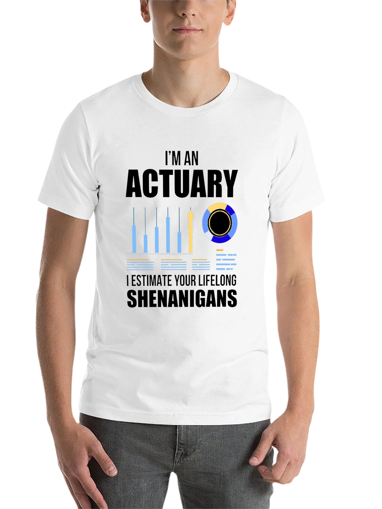 Black Actuary Shenanigans T-Shirt view 14