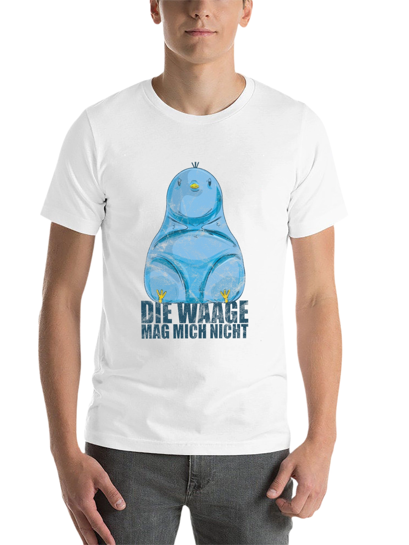 Black Funny Blue Bird T-Shirt - Die Waage Mag Mich Nicht view 14
