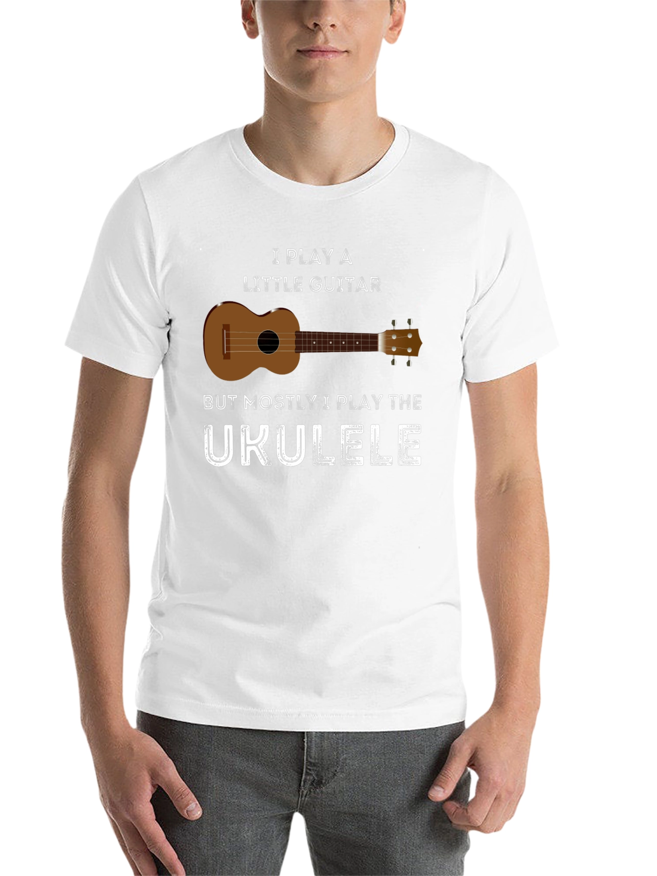 Black Ukulele T-Shirt - Funny Ukulele Player Tee view 14