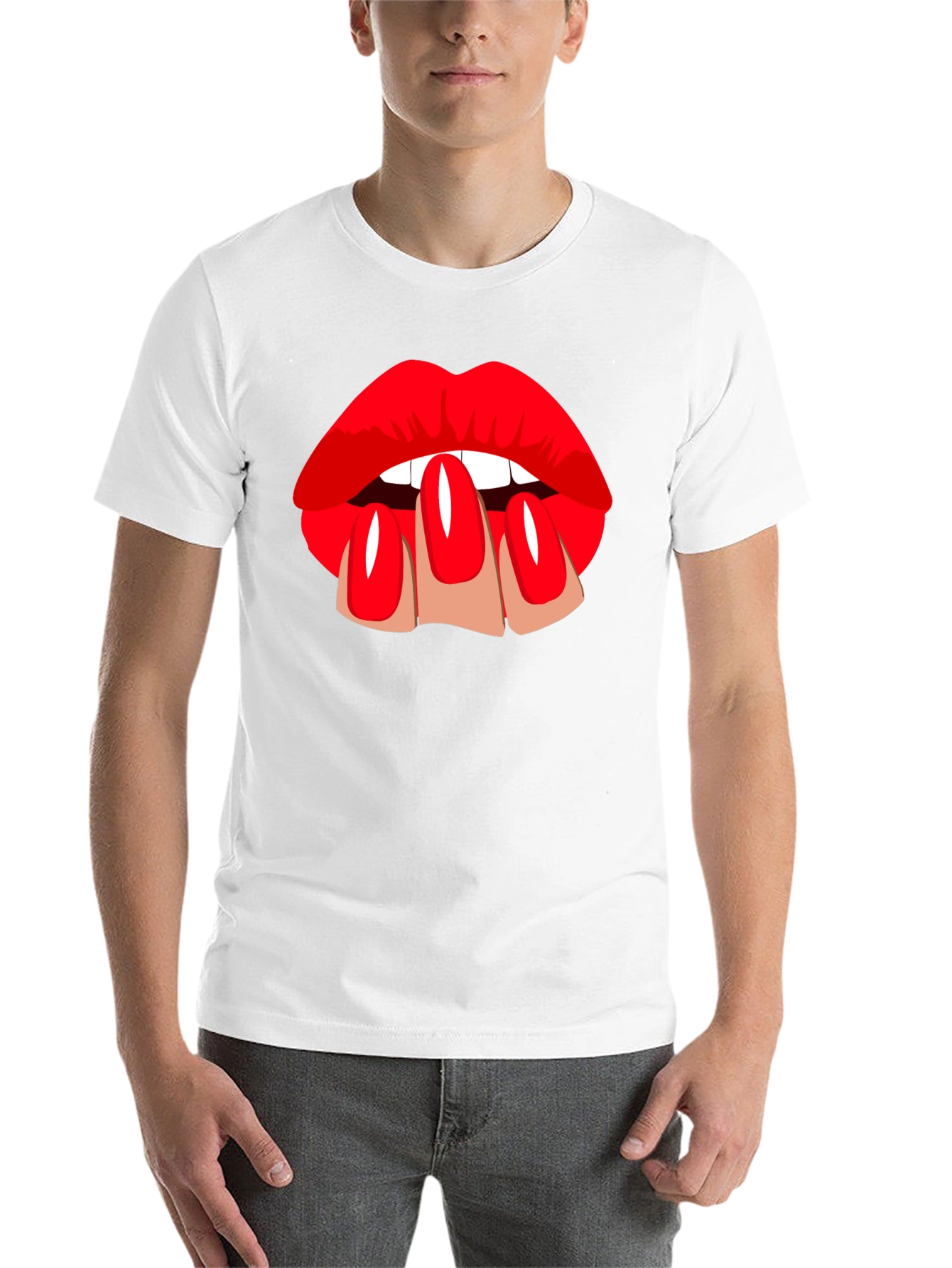 Black Lip Service Graphic T-Shirt view 14