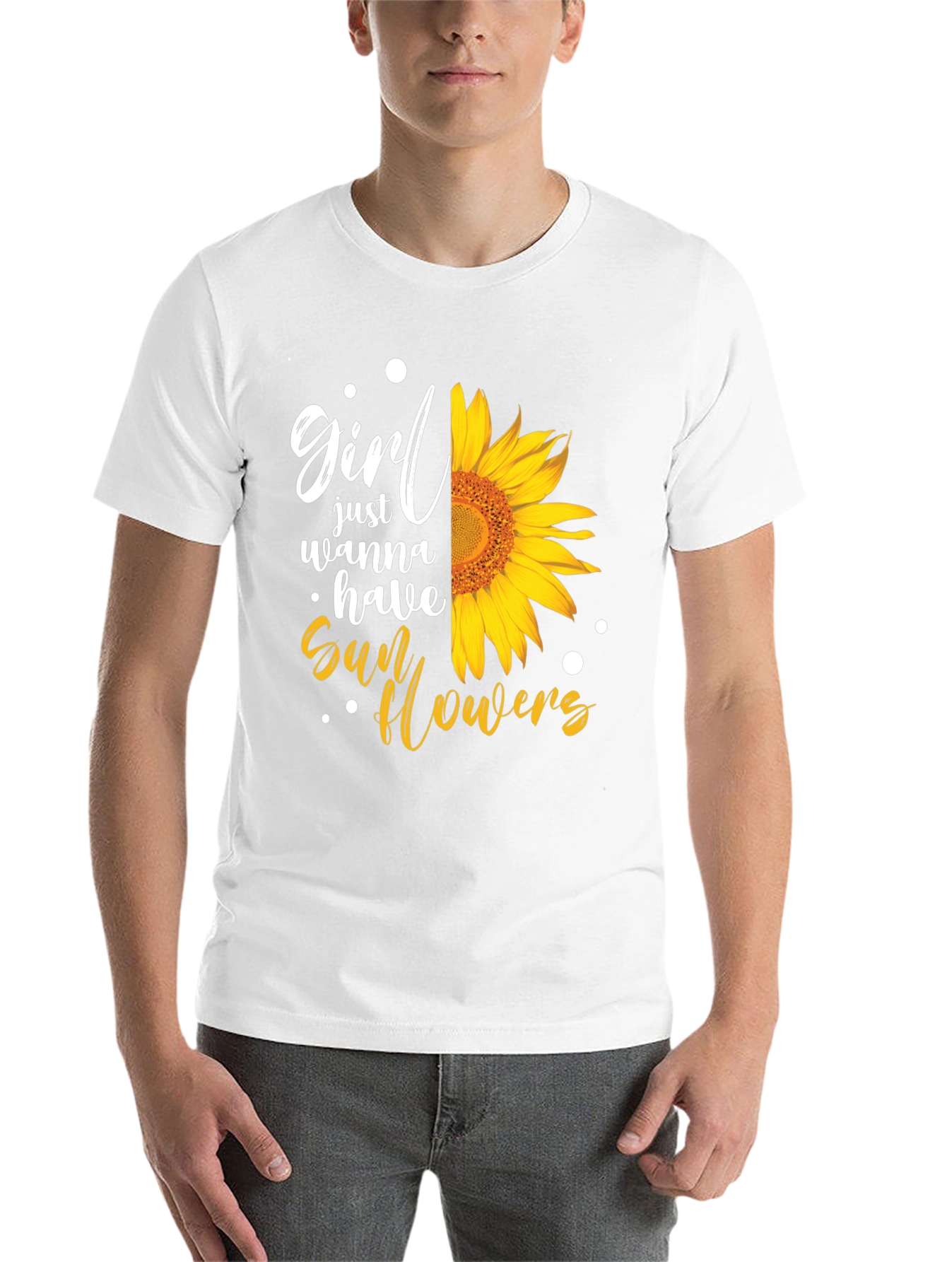 Black Girl Just Wanna Have Sunflowers T-Shirt view 14