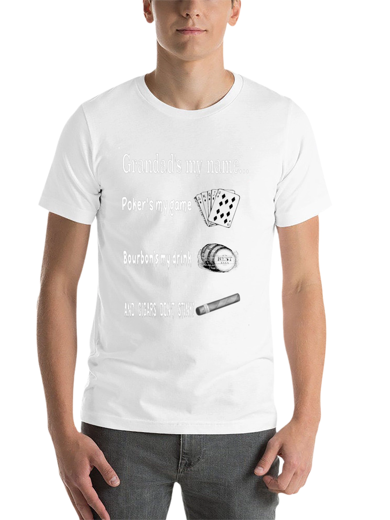 Black Grandad's Poker, Bourbon & Cigar T-Shirt view 14