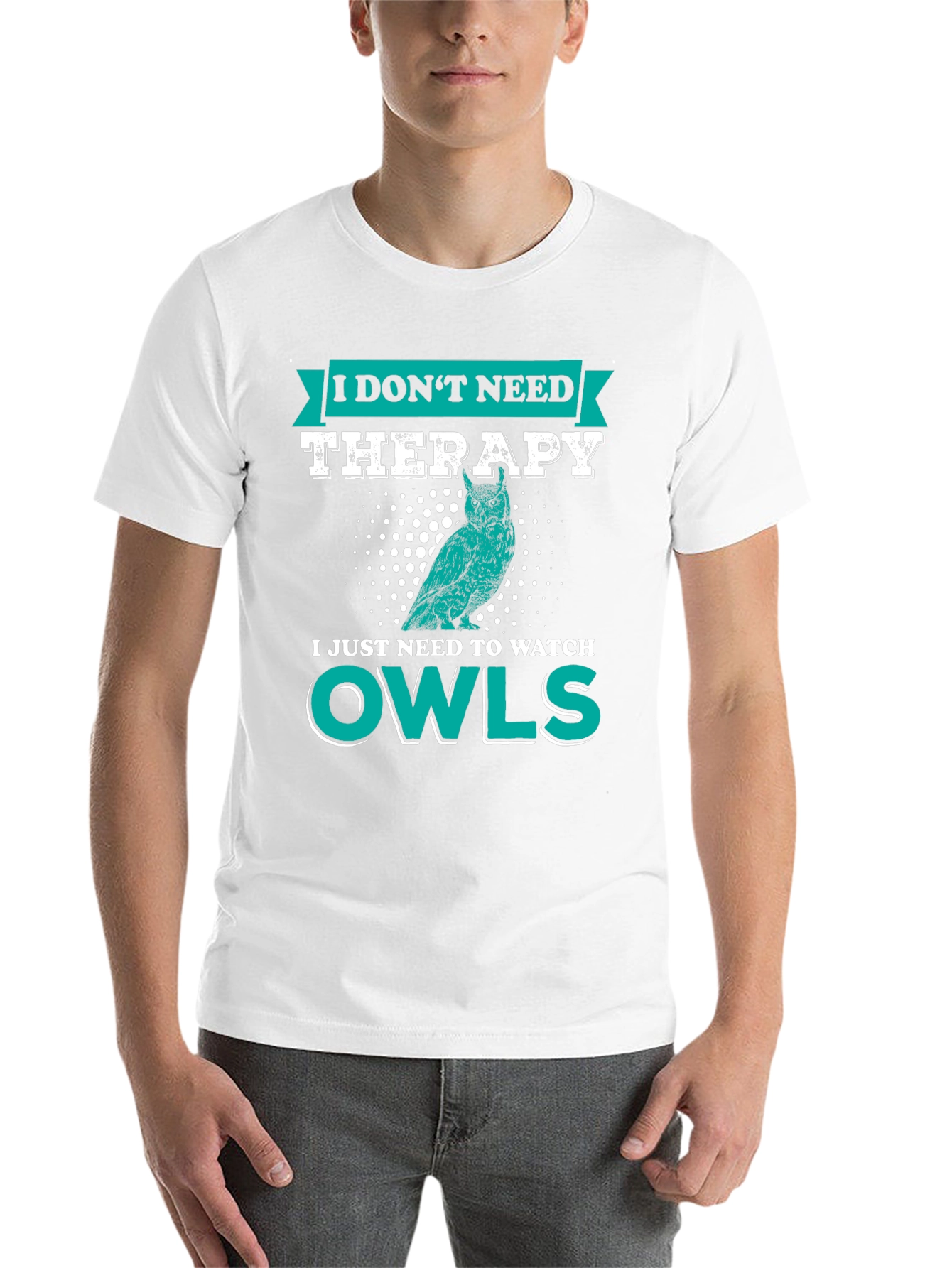 Black Owl Lover T-Shirt: I Don't Need Therapy, Just Owls view 14