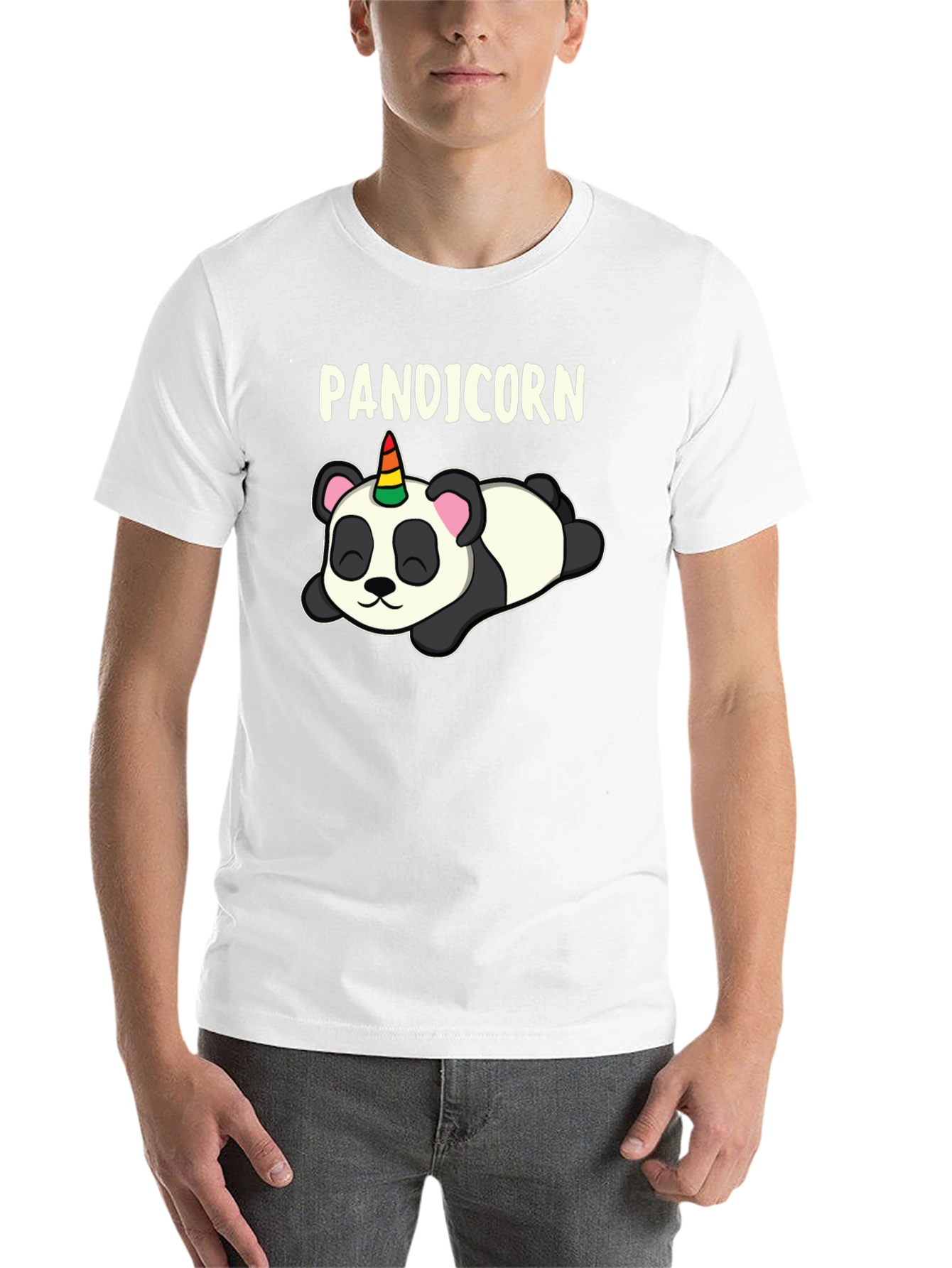 Black Punicorn Panda T-Shirt - Black view 14