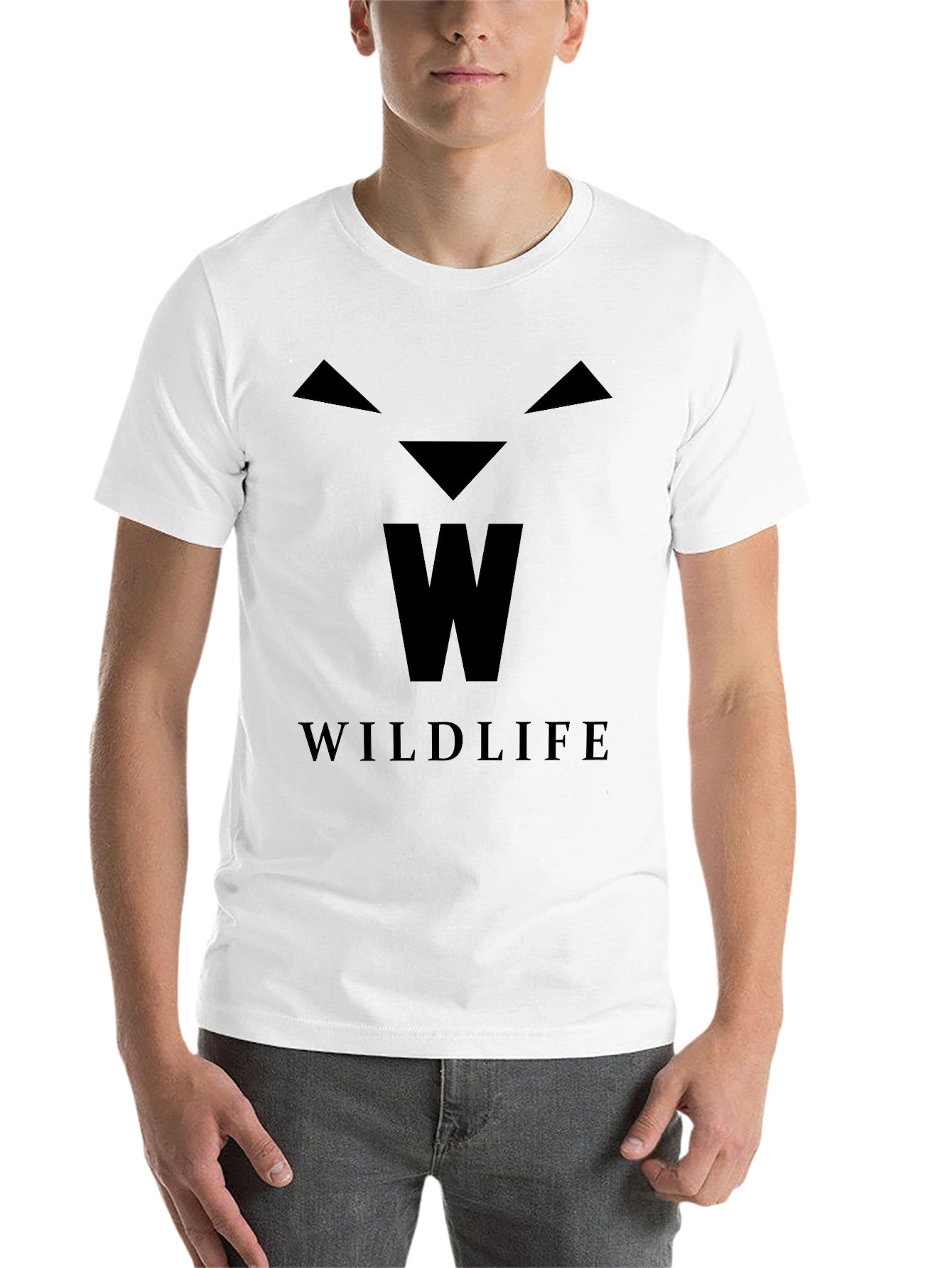 Black Wildlife Graphic Print Black T-Shirt view 14
