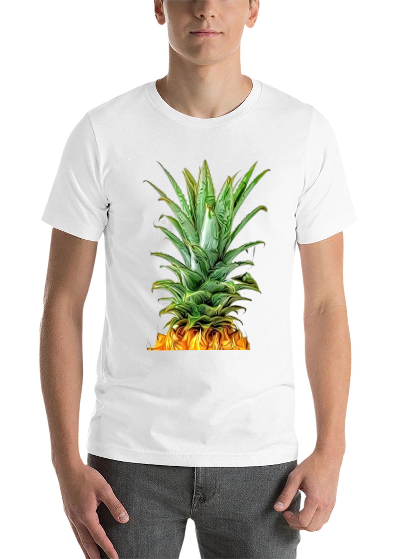 Black Pineapple Graphic Tee - Tropical Summer Style view 14