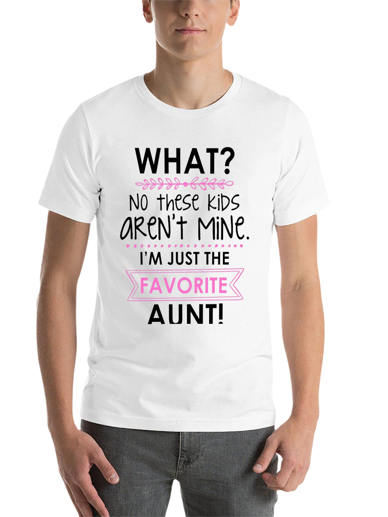 Black Favorite Aunt T-Shirt - Funny Auntie Tee view 14