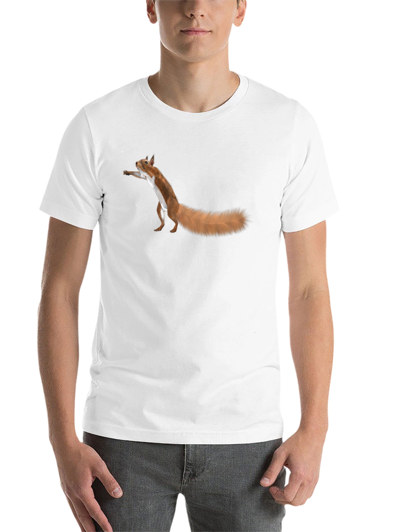 Black Squirrel Graphic Tee - Fun Black T-Shirt view 14