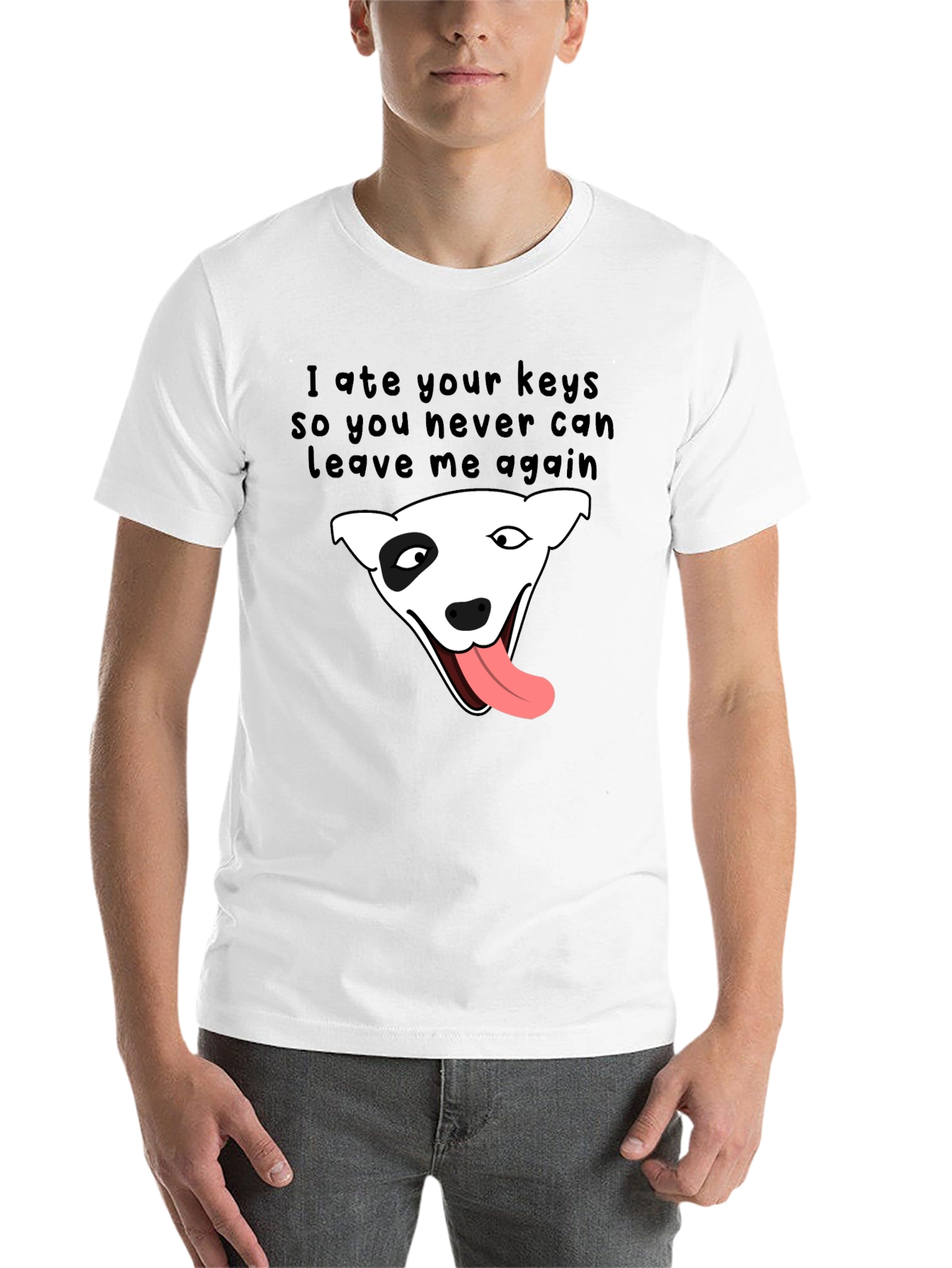 Dog Ate My Keys Graphic Tee - Never Leave Again! - 14