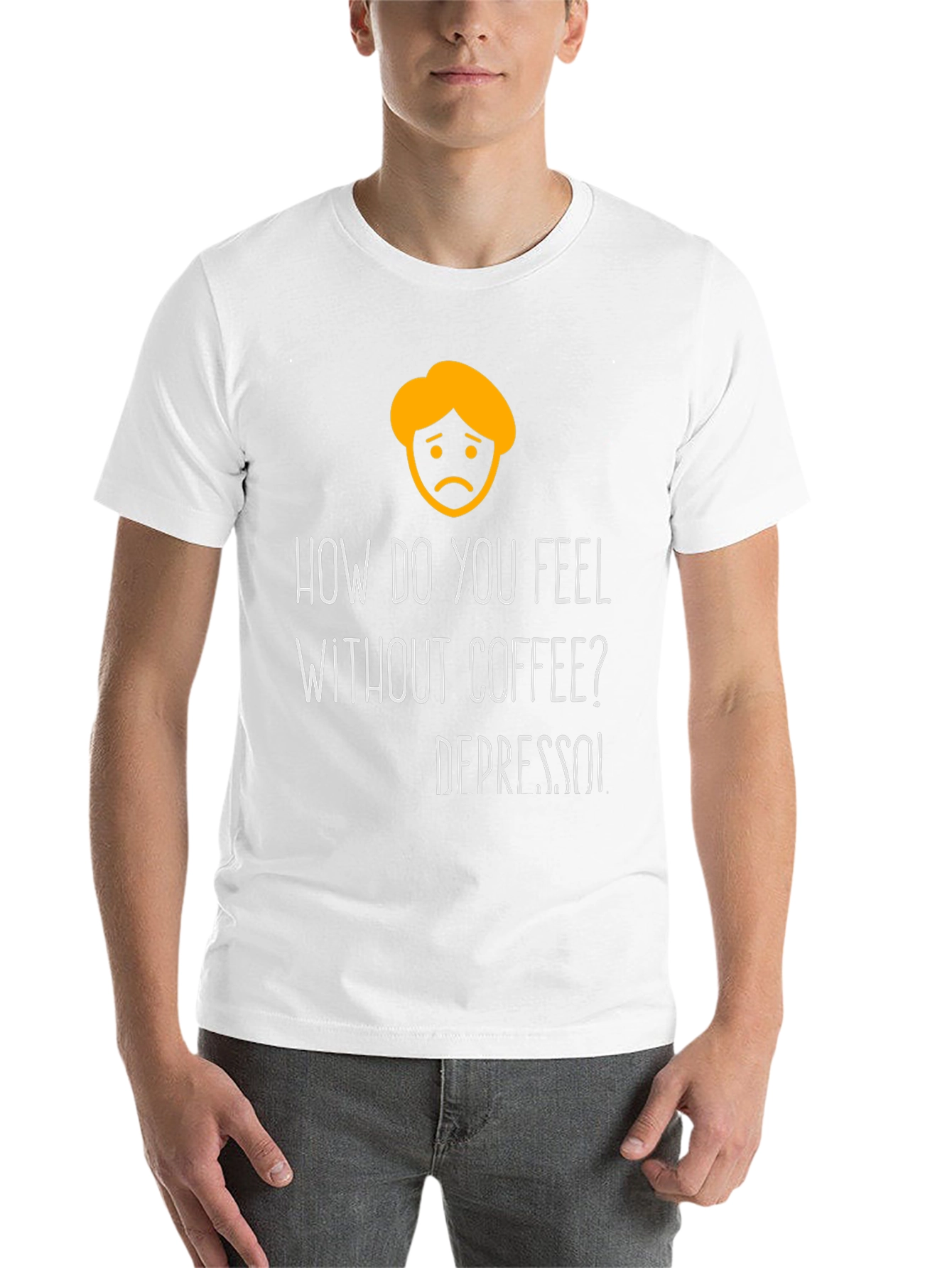 Black Depresso Funny T-Shirt - Coffee Lover Tee view 14