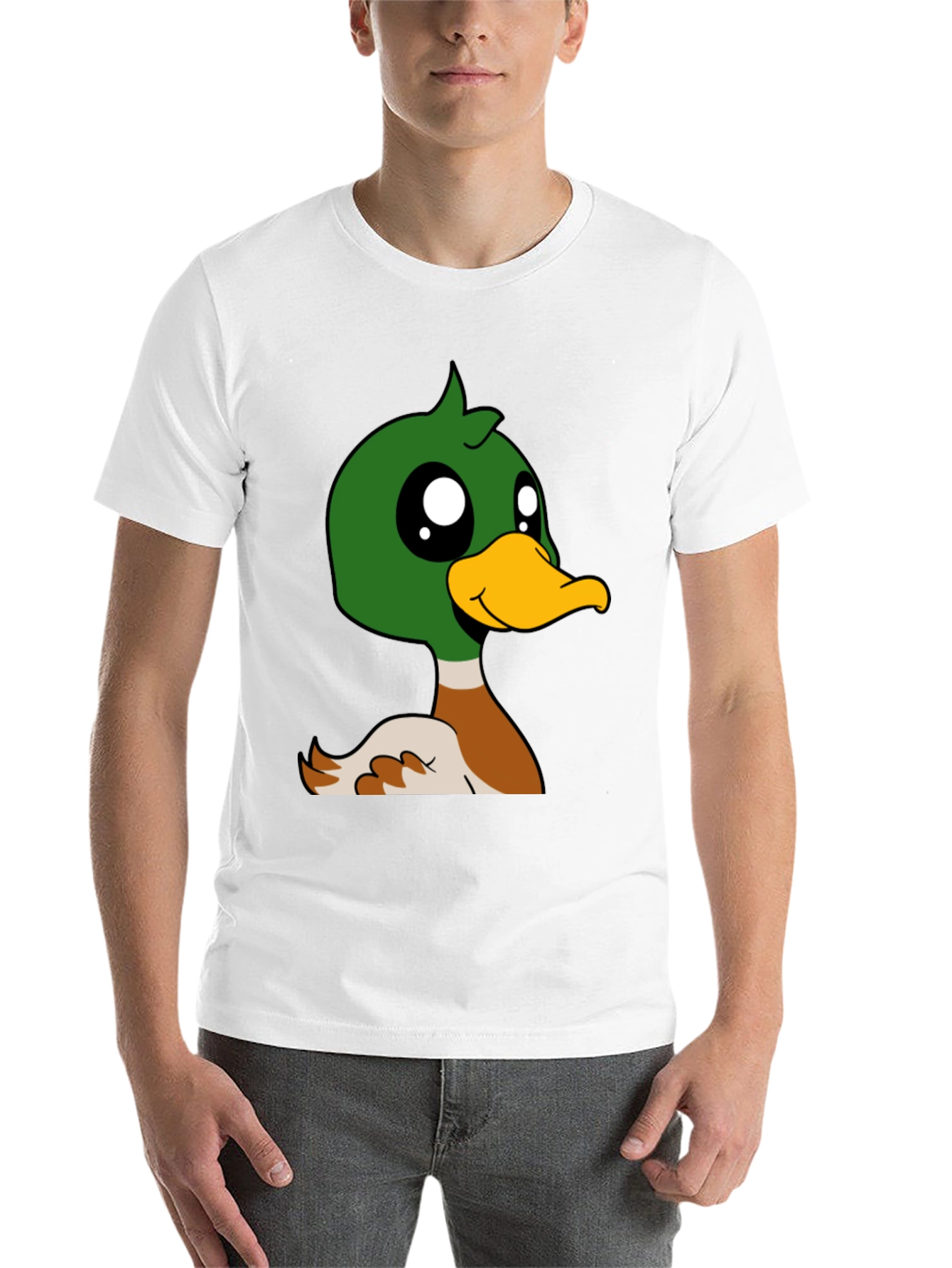 Black Duck Cartoon Graphic Black T-Shirt view 14