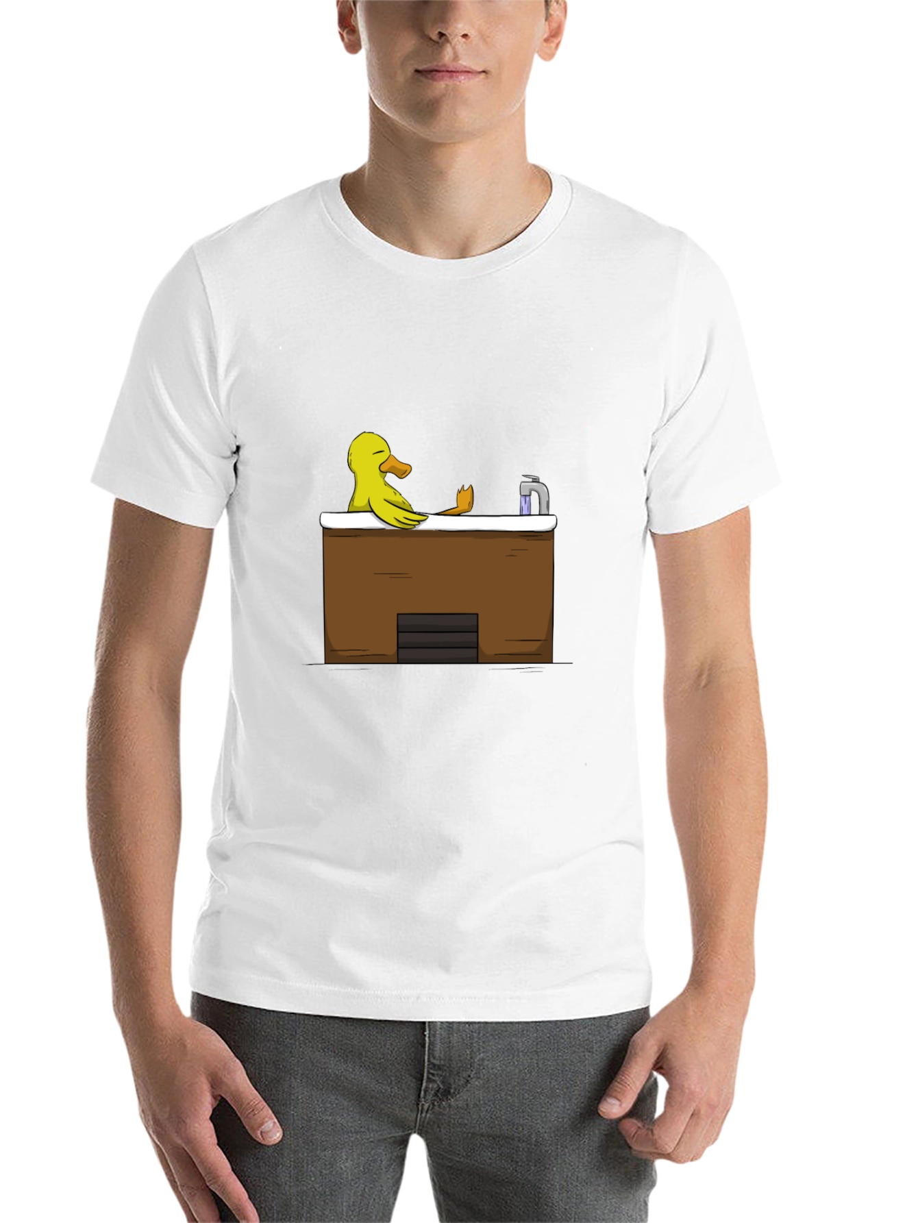 Black Duck in Tub Black T-Shirt view 14