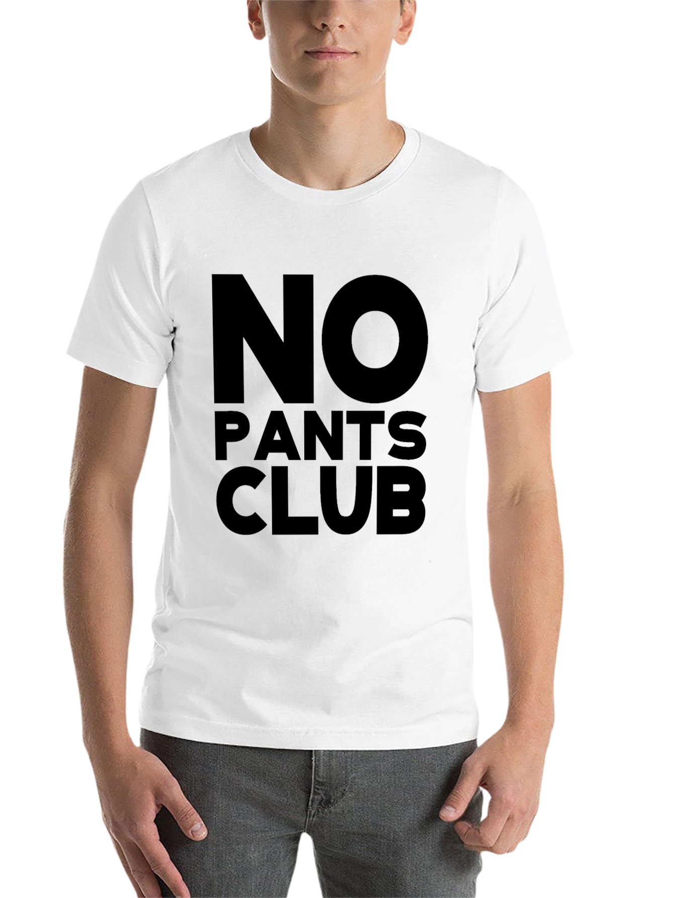 Black No Pants Club Black T-Shirt view 14