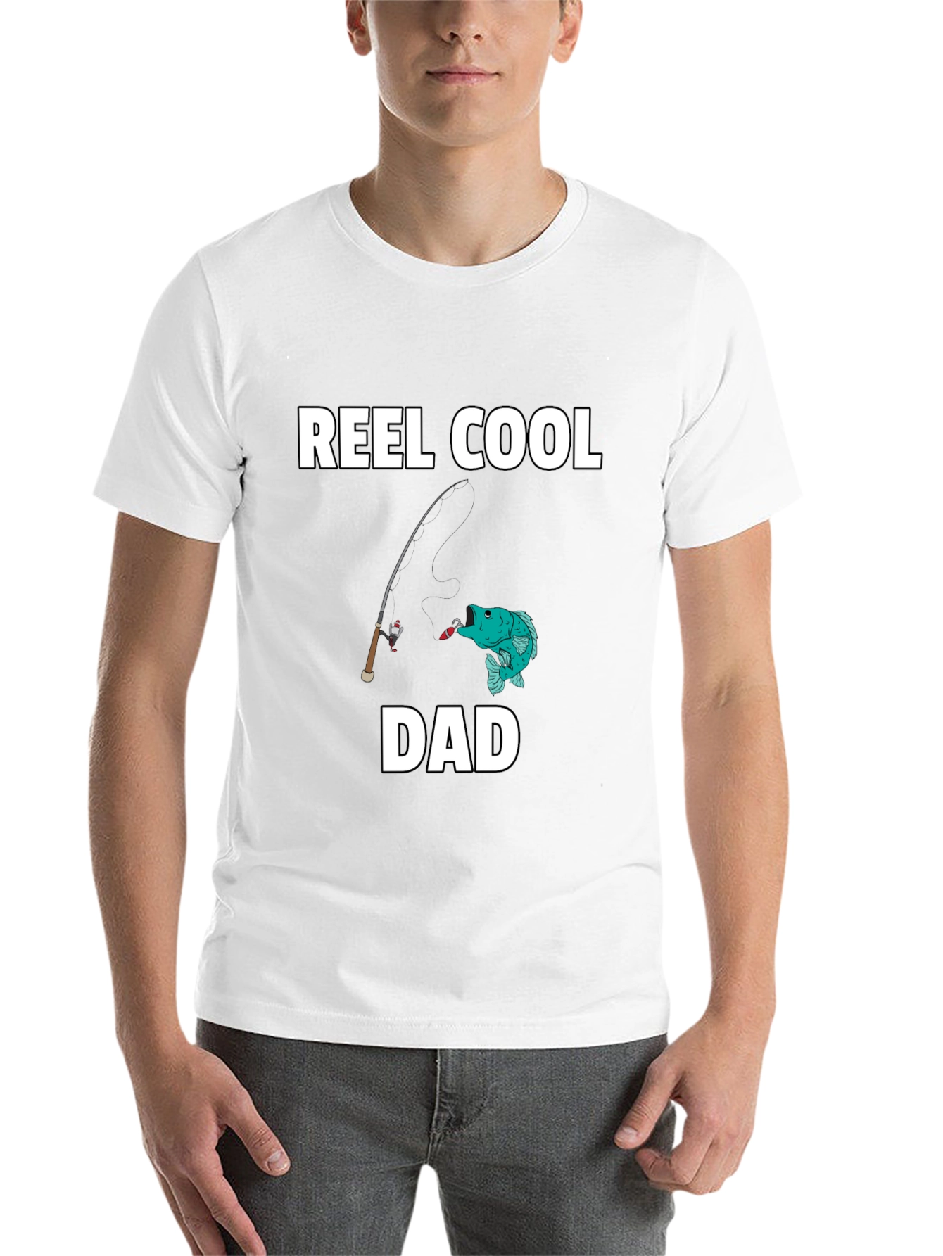 Black Reel Cool Dad T-Shirt - Fishing Graphic Tee view 14