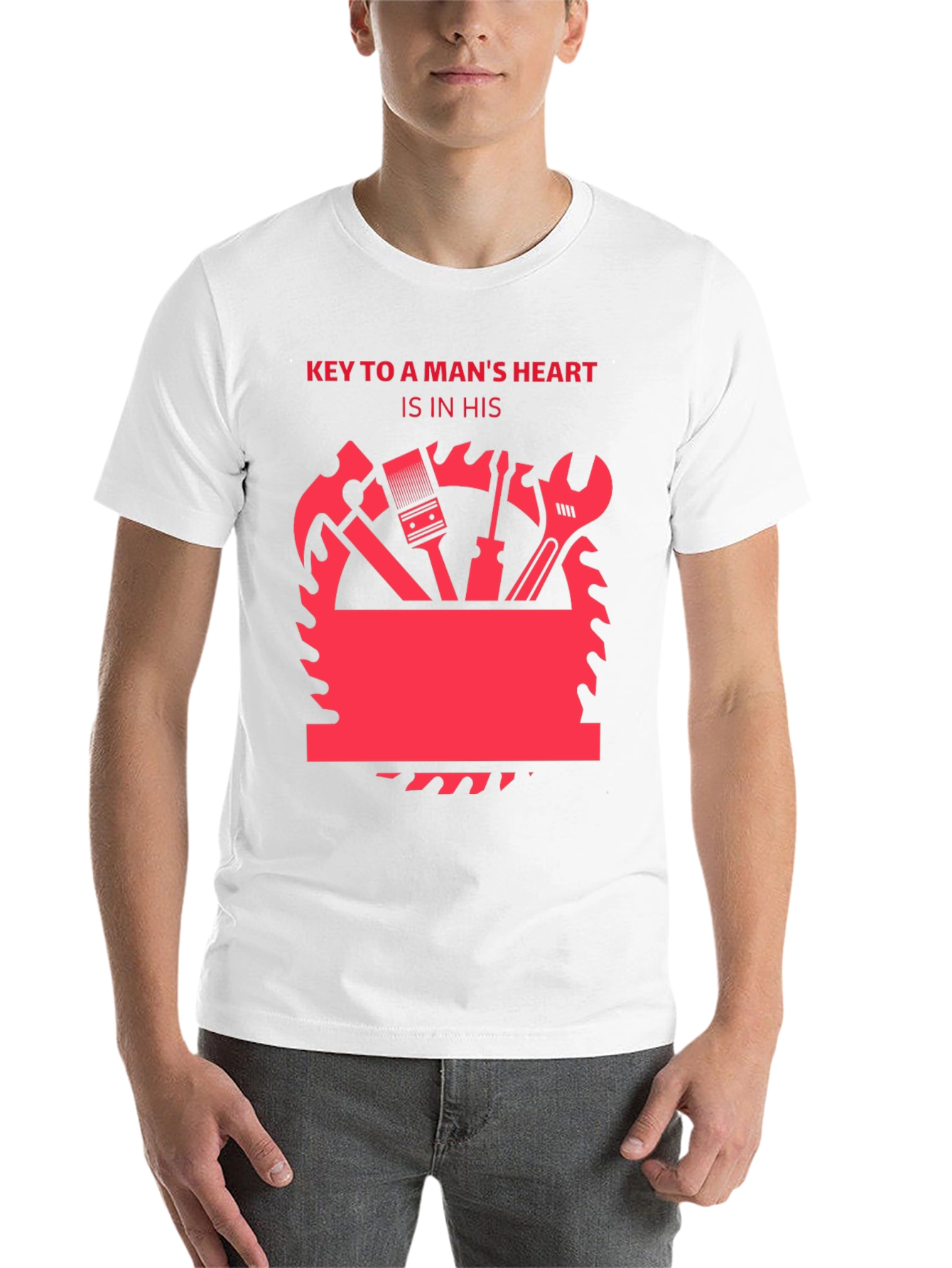 Black Key to a Man's Heart Graphic T-Shirt view 14