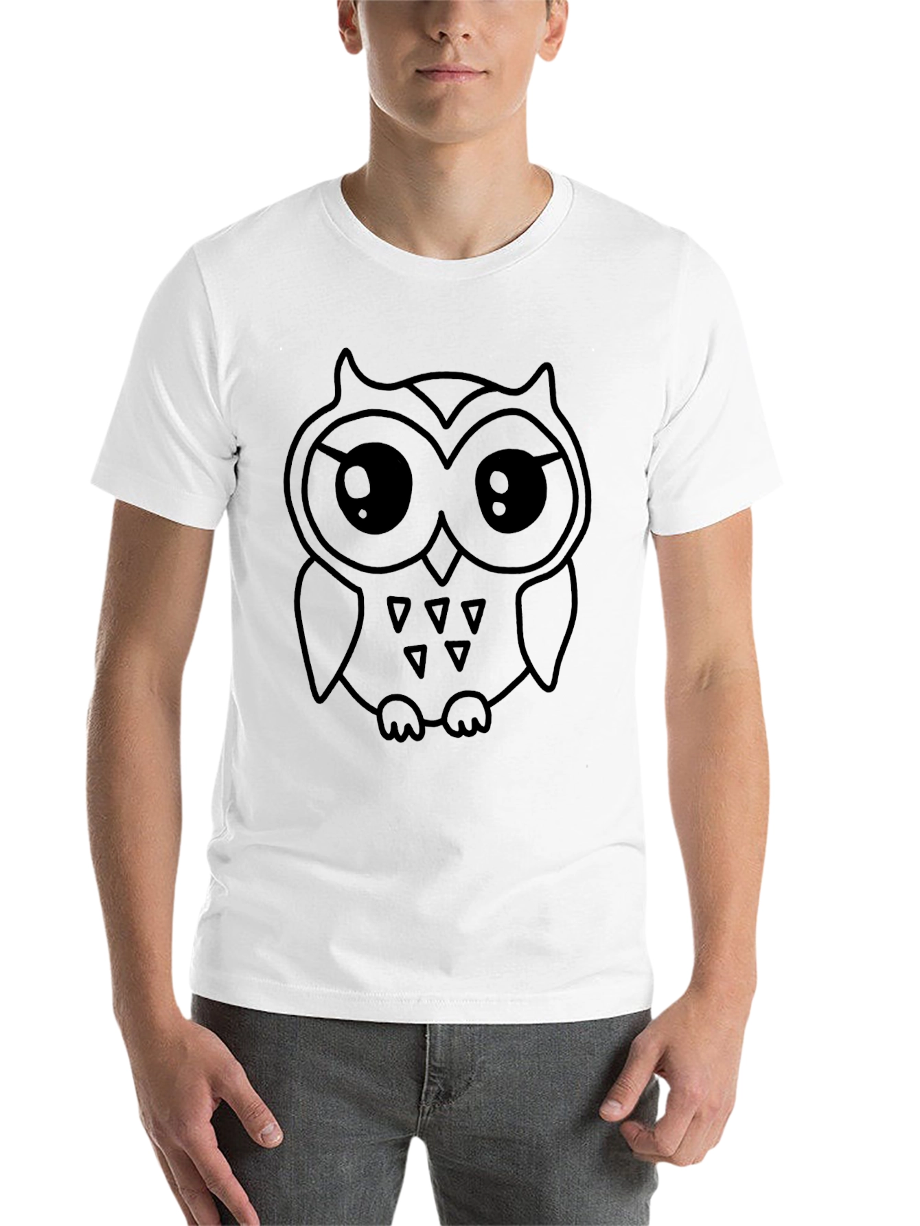 Black Black Owl Graphic Tee - Casual Style view 14