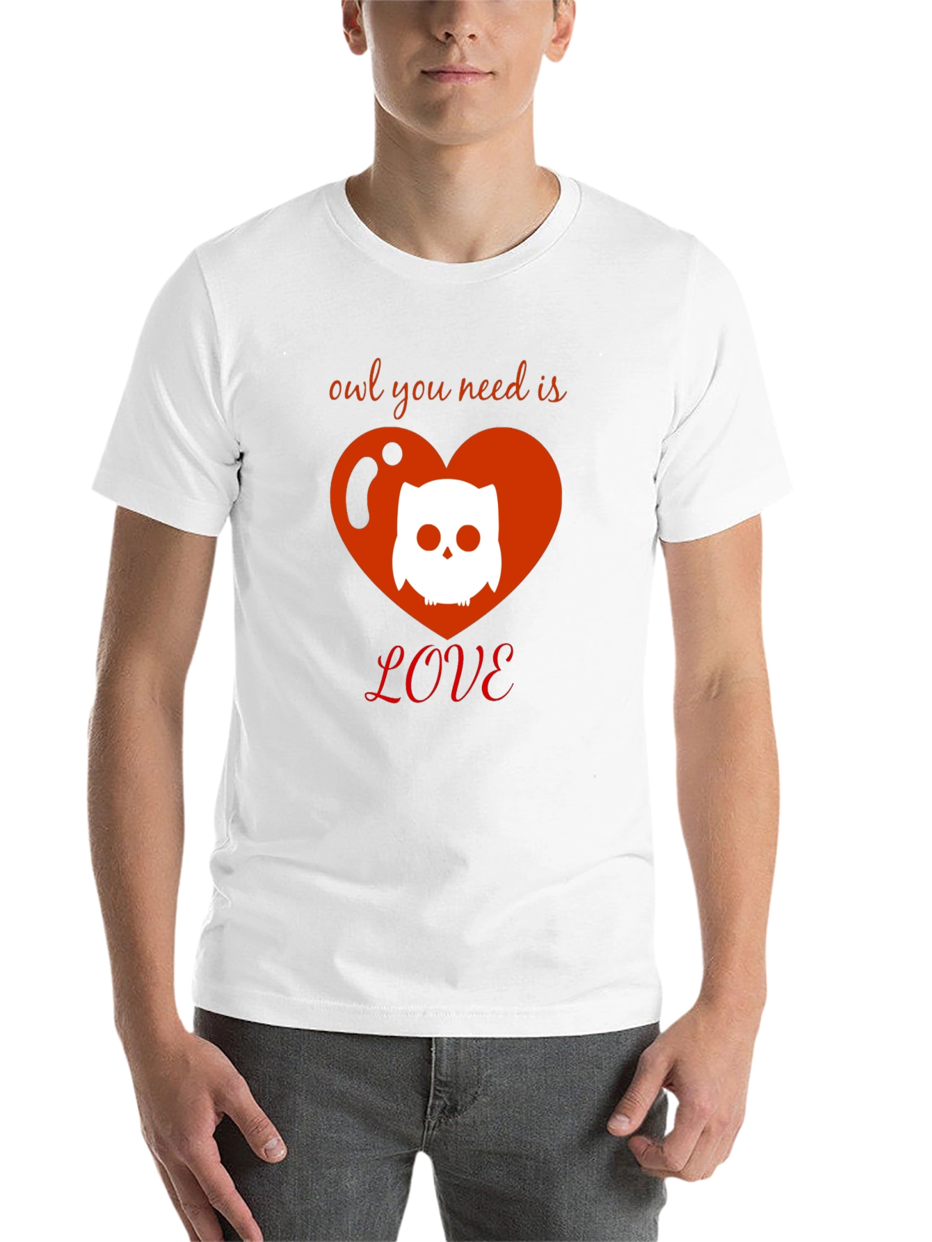 Black Owl You Need Is Love T-Shirt - Cute Graphic Tee view 14