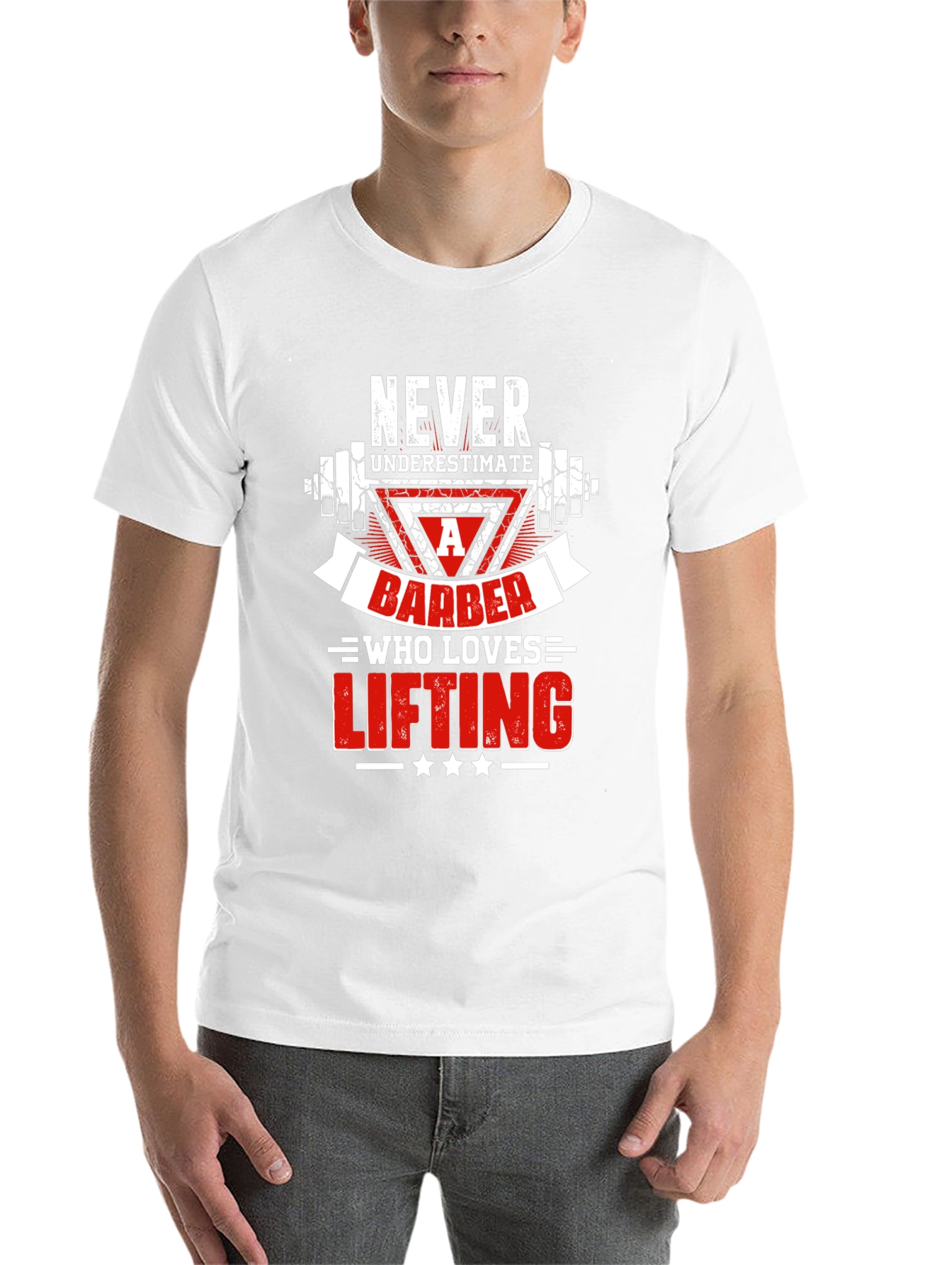 Black Barber Who Loves Lifting T-Shirt view 14