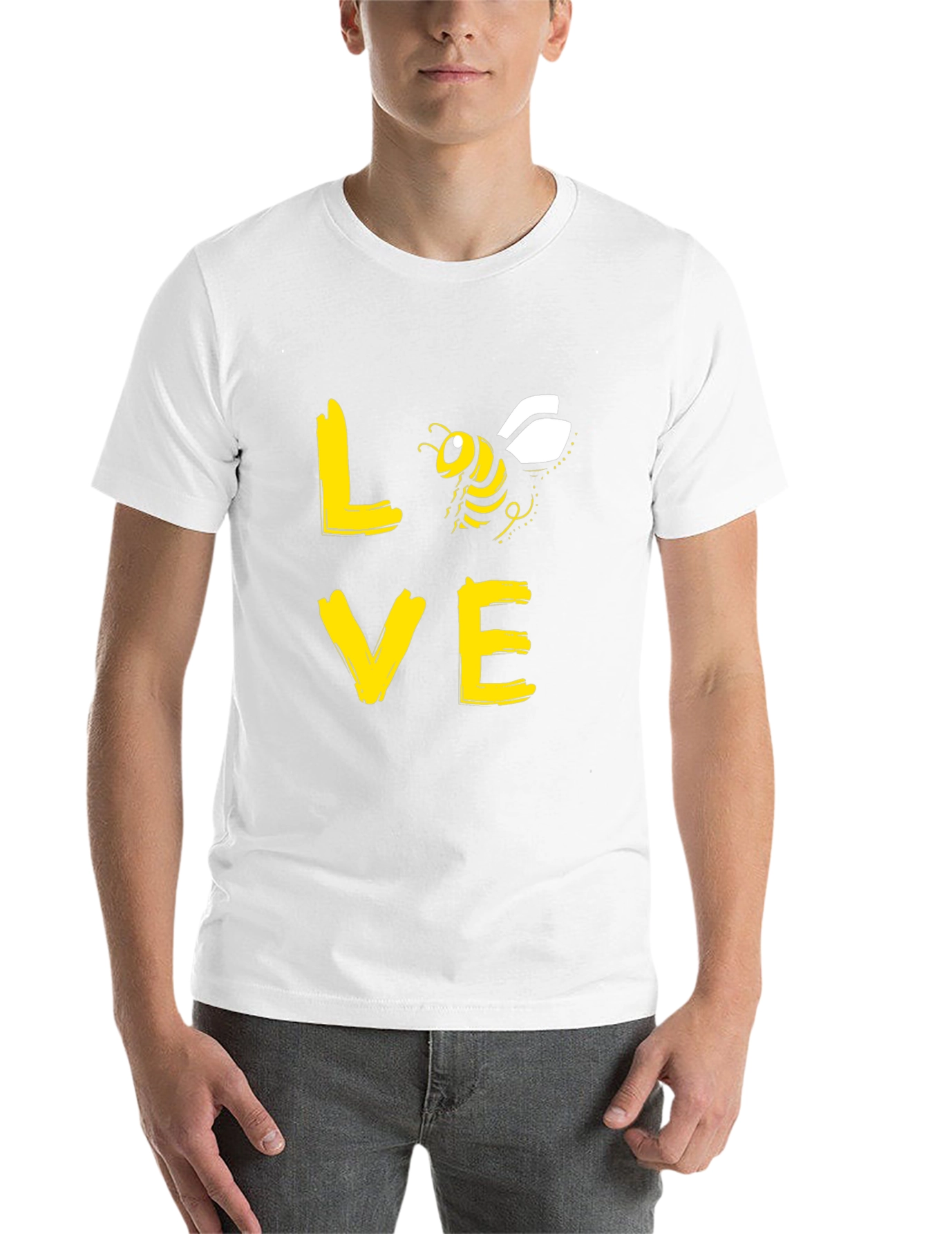 Black Love Bee Graphic T-Shirt - Black view 14