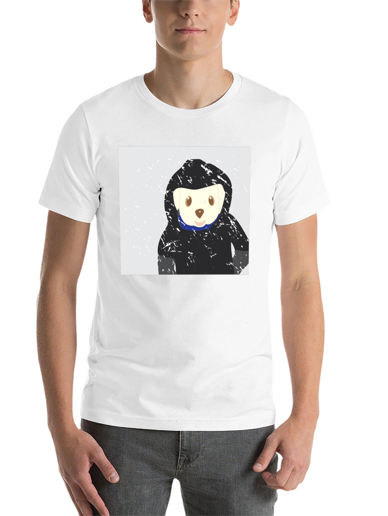 Black Bear Hoodie T-Shirt - Stylish Comfort view 14