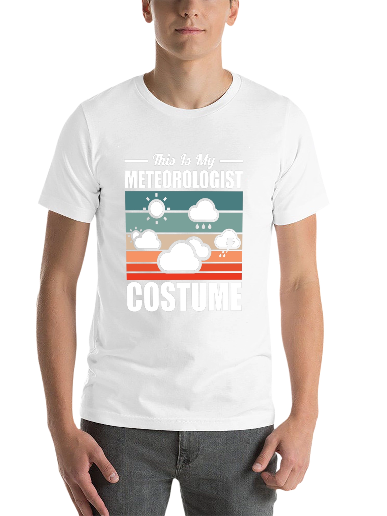 Black Meteorologist Costume T-Shirt - Funny Weather Tee view 14