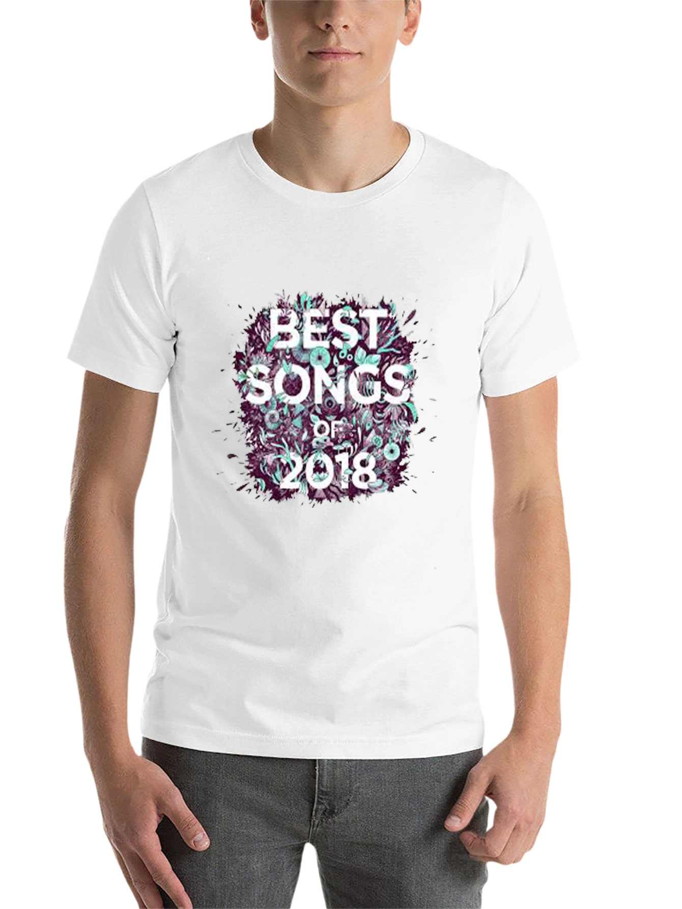 Black Best Songs of 2018 Graphic Tee - Black view 14
