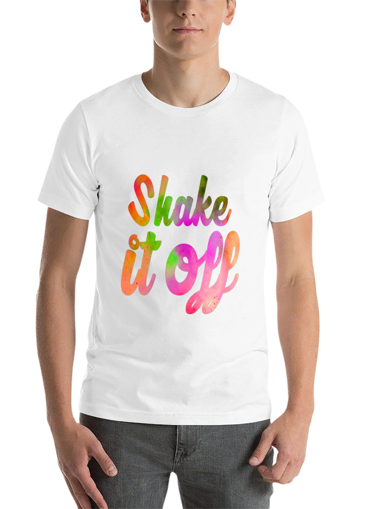 Black Shake It Off Graphic Tee - Vibrant Trendy Design view 14