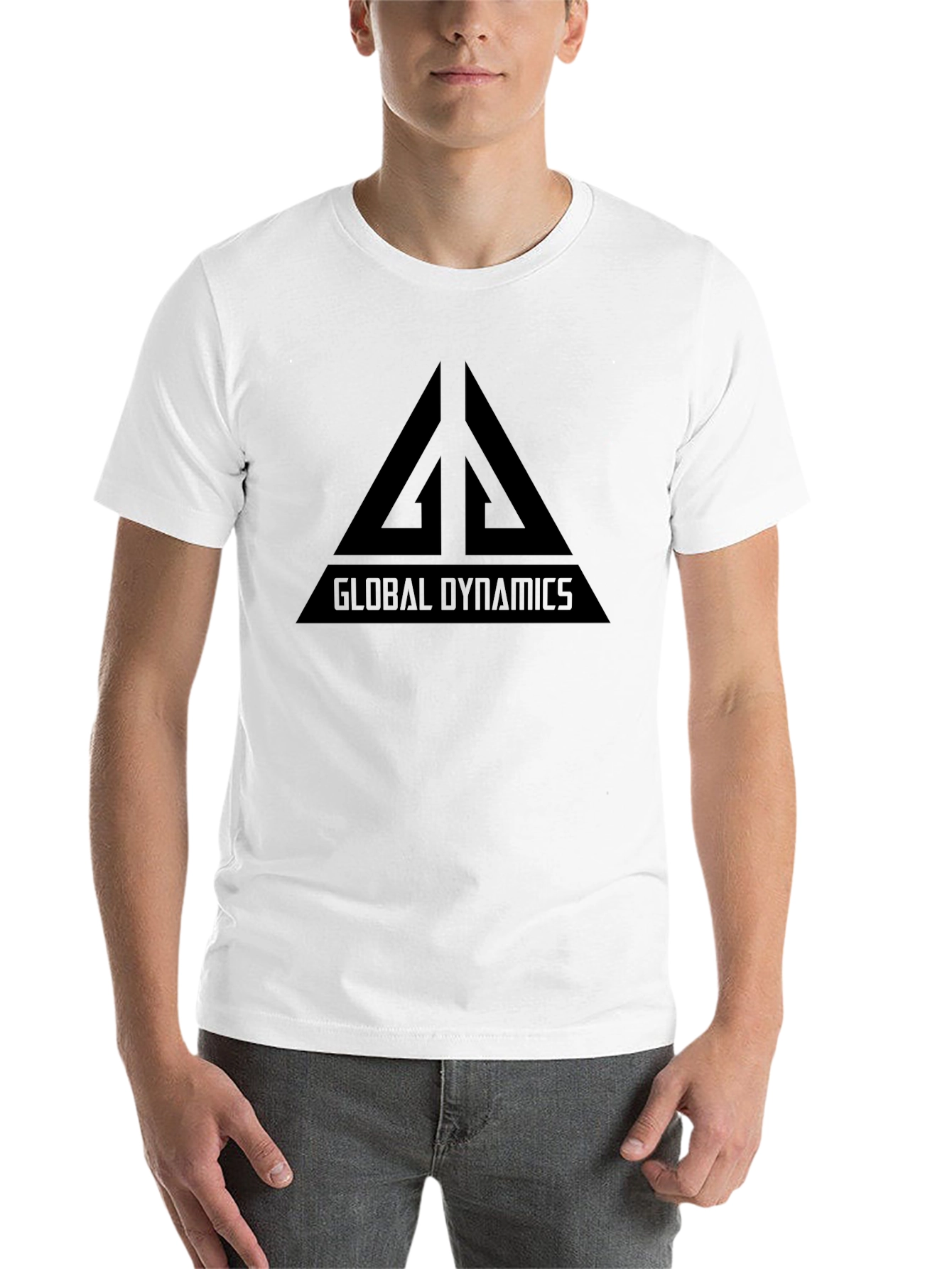 Black Global Dynamics Graphic Tee - Black Cotton T-Shirt view 14