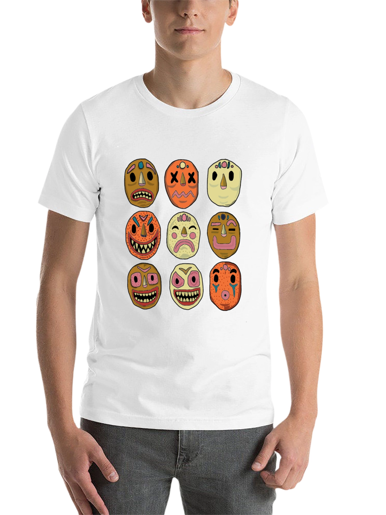 Black Masks Graphic Tee - Unique Design! view 14