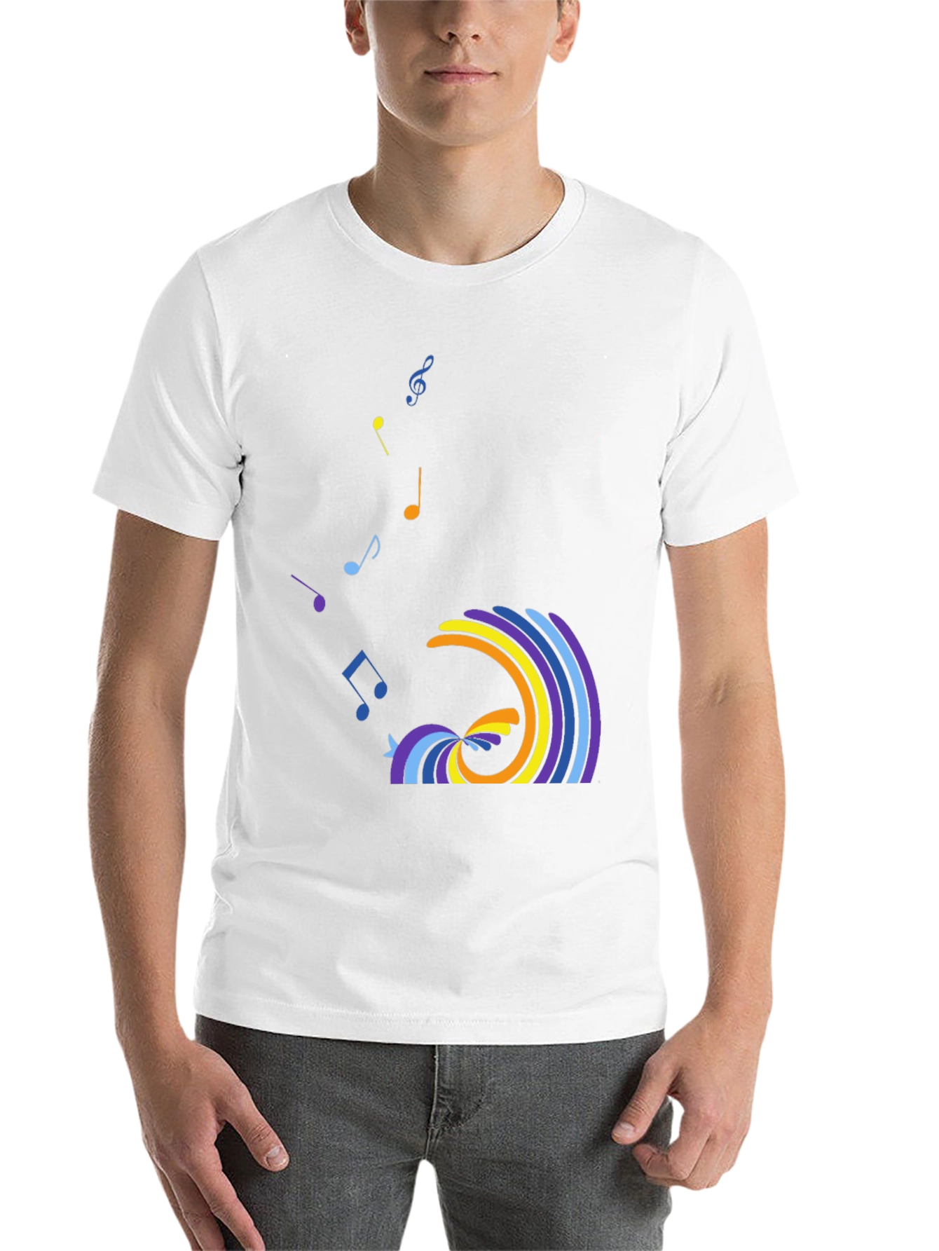 Black Musical Wave Graphic Tee view 14