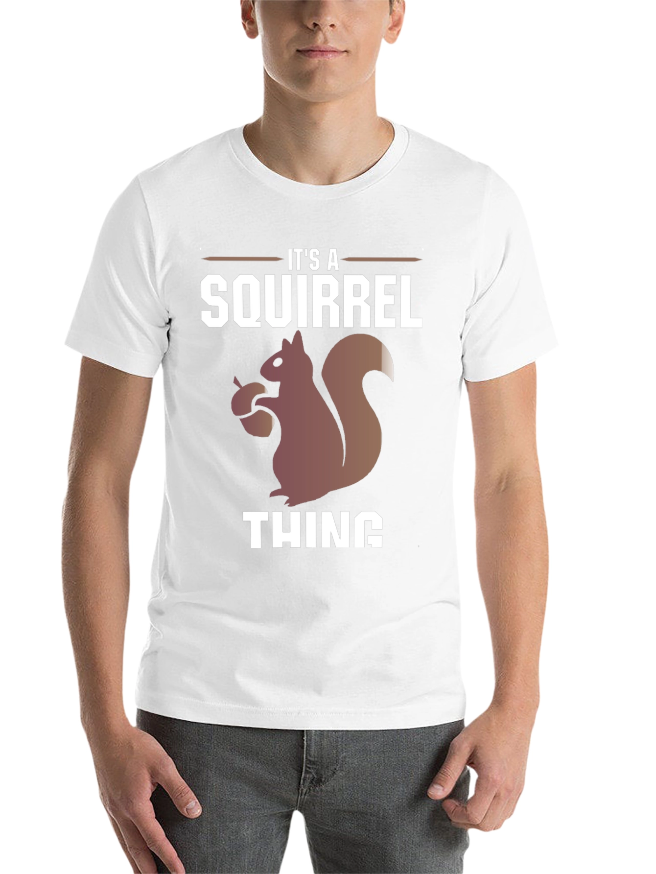 Black It's A Squirrel Thing Graphic Tee view 14