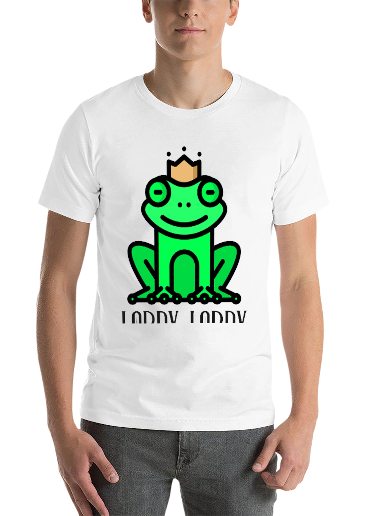 Black Frog Prince T-Shirt - Funny Graphic Tee view 14