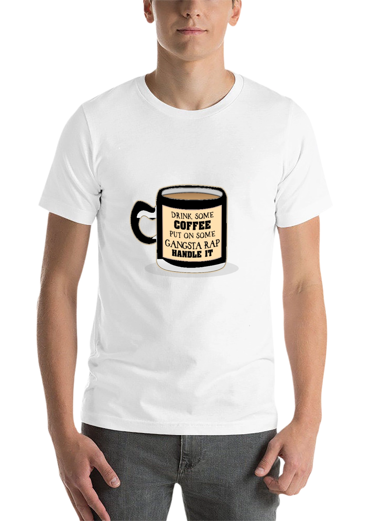 Black Coffee & Gangsta Rap T-Shirt view 14