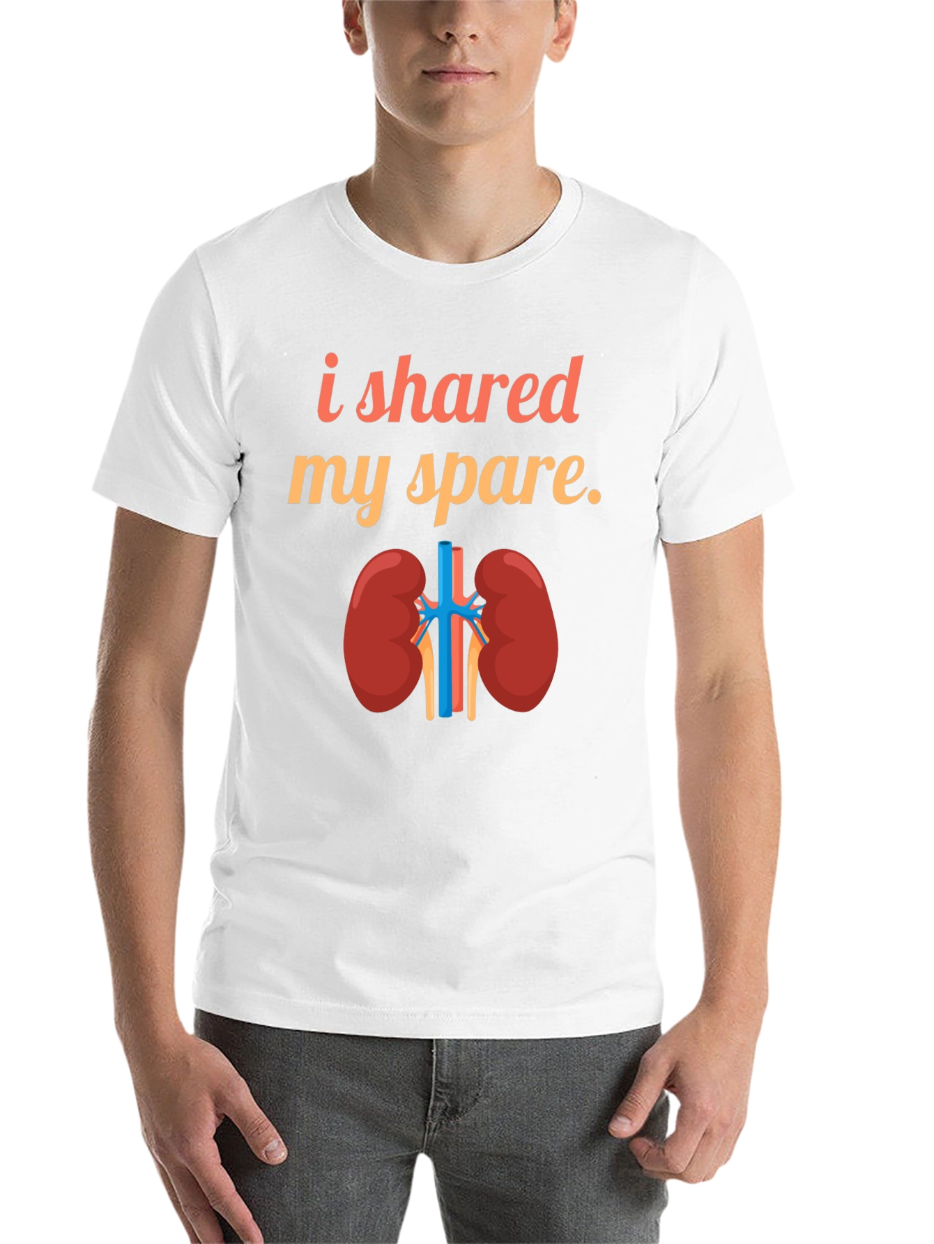 Black Kidney Donor T-Shirt - I Shared My Spare view 14