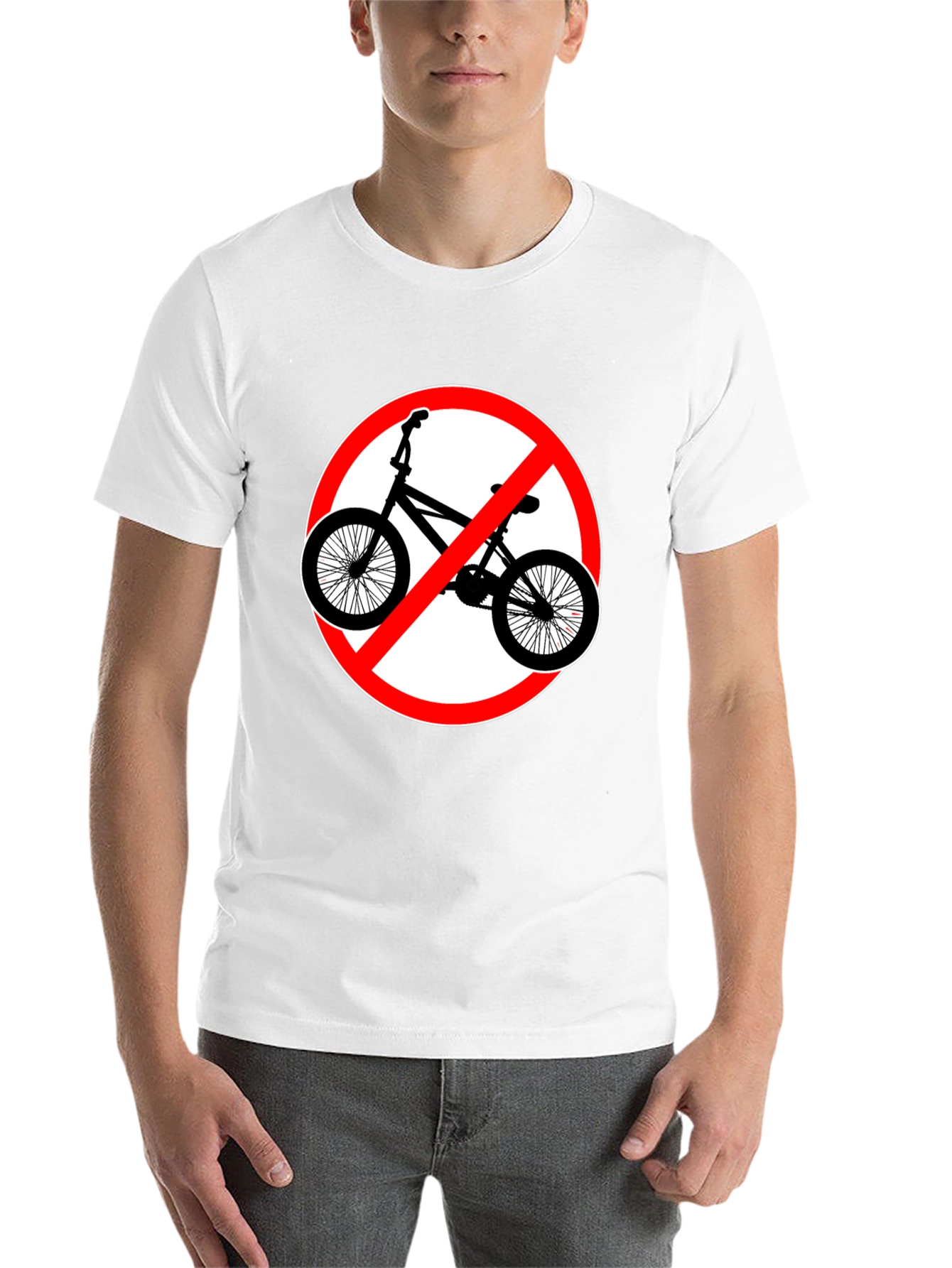 Black No Bikes Allowed Graphic Tee view 14