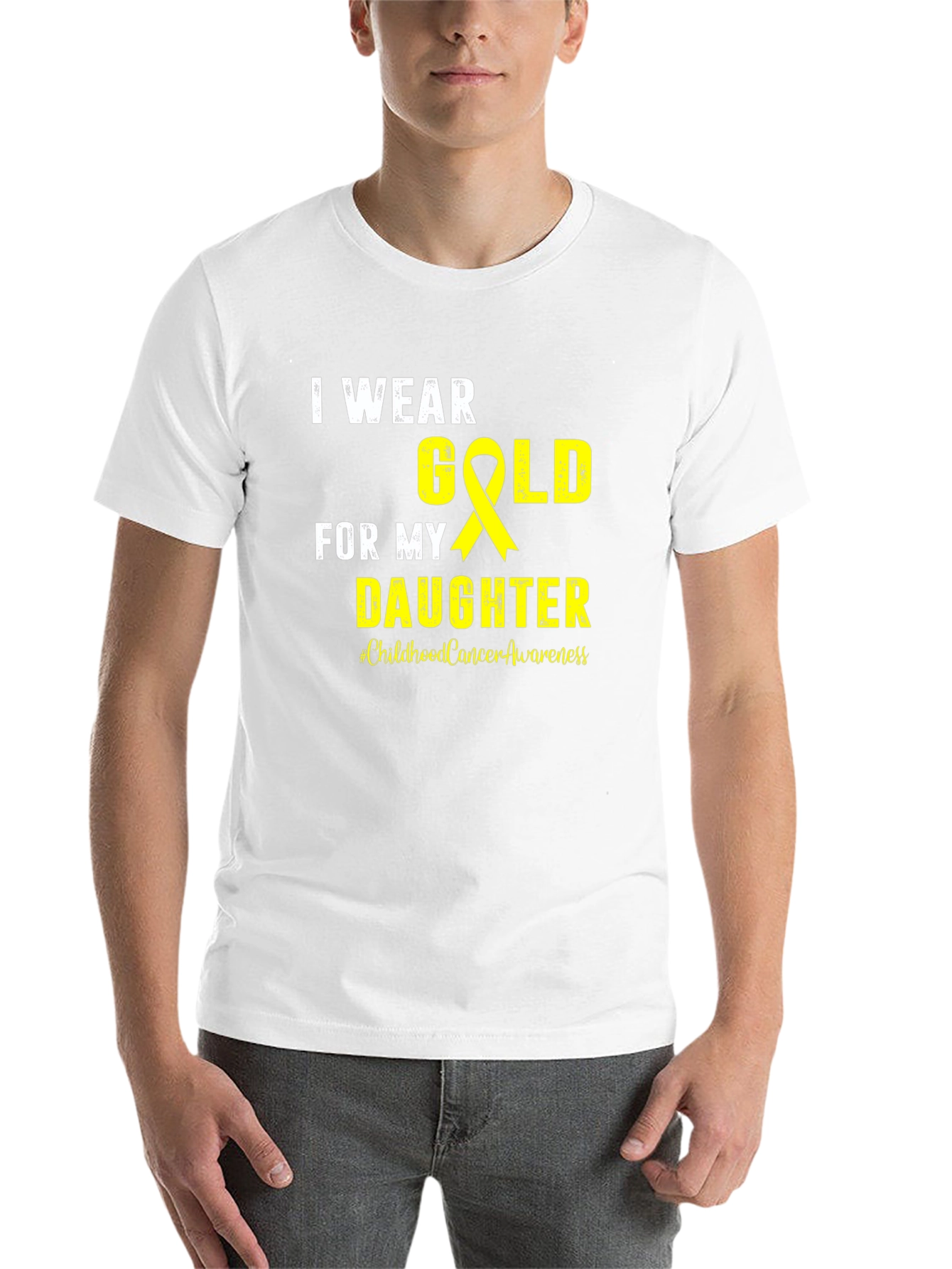 I Wear Gold for My Daughter T-Shirt - 14