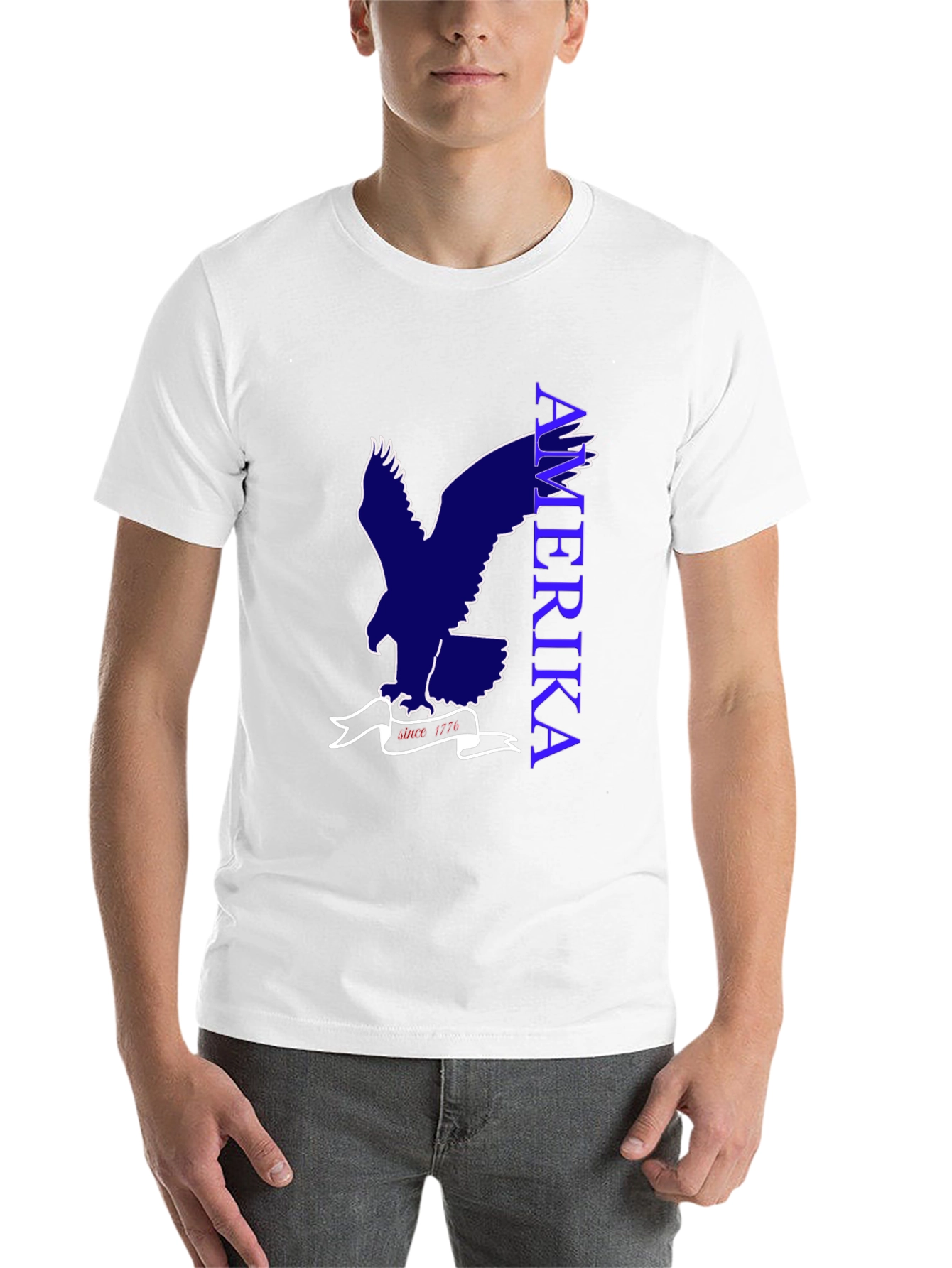 Black Americana Eagle Graphic Tee - Black Patriotic T-Shirt view 14
