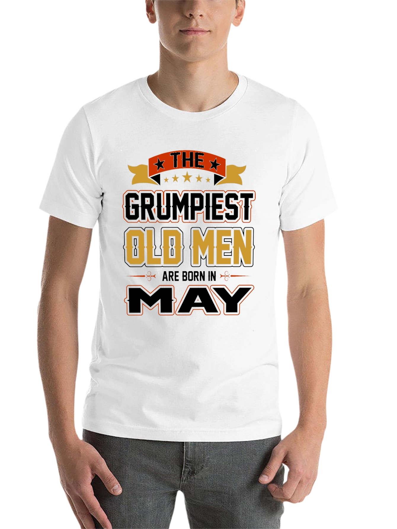 Black Grumpiest Old Men Born In May T-Shirt view 14