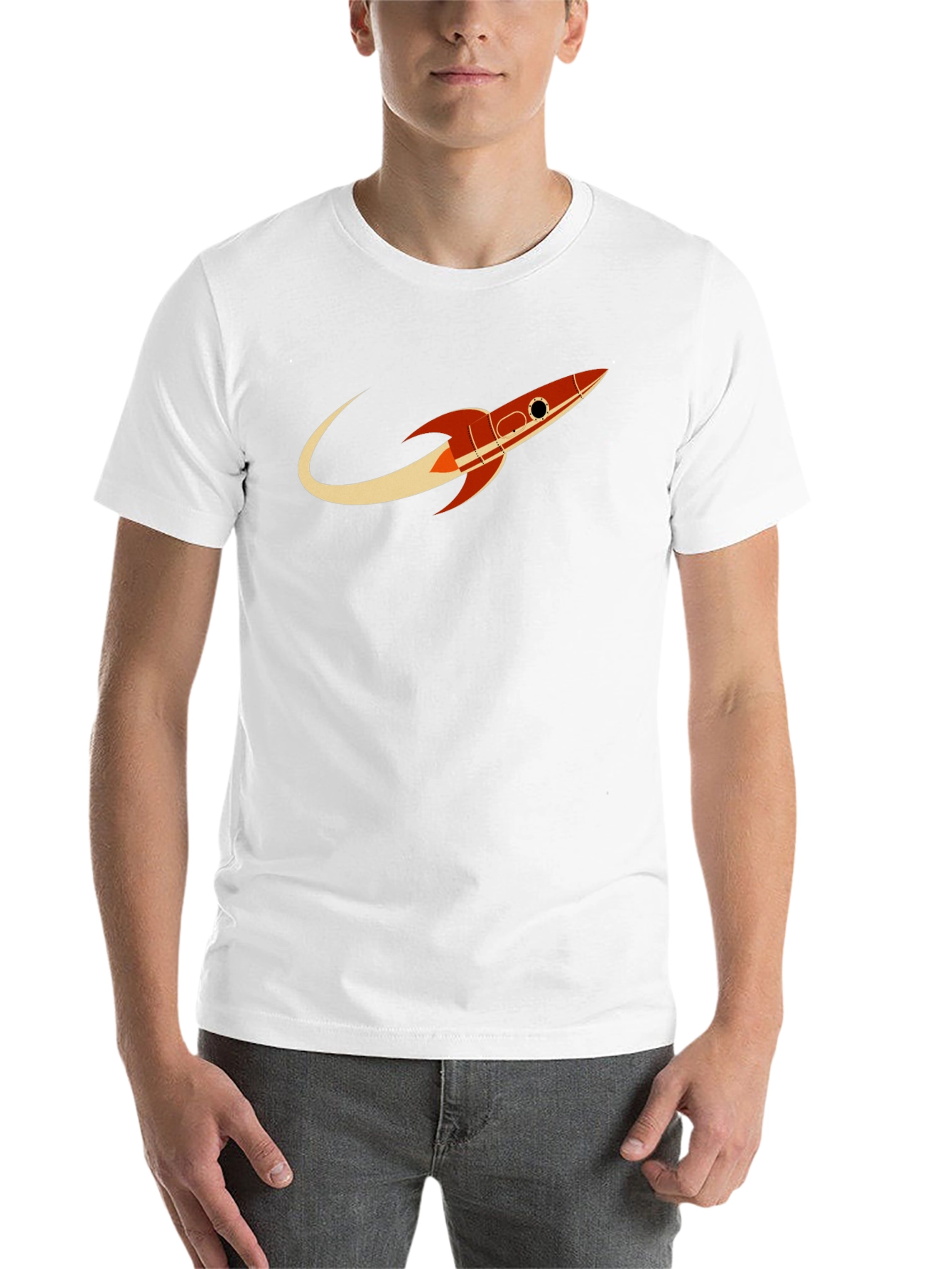 Black Retro Rocket Black T-Shirt - Blast Off in Style! view 14