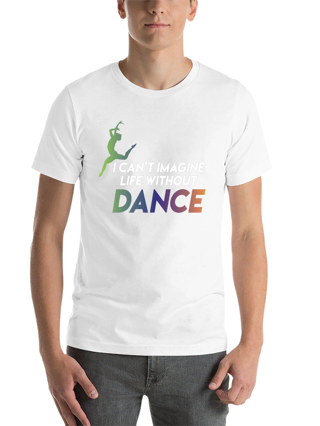 Black Dance Lover Graphic Tee - I Can't Imagine Life Without Dance T-Shirt view 14
