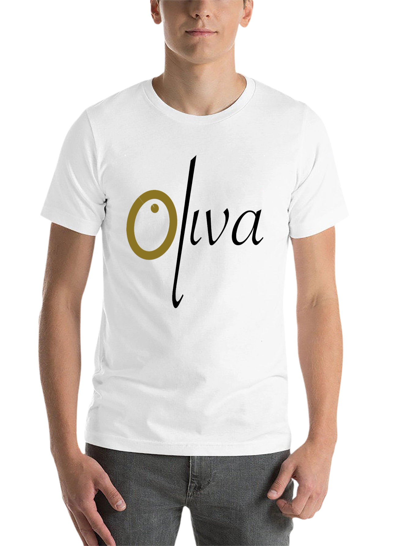 Black Oliva Graphic Tee - Stylish & Comfortable Black T-Shirt view 14